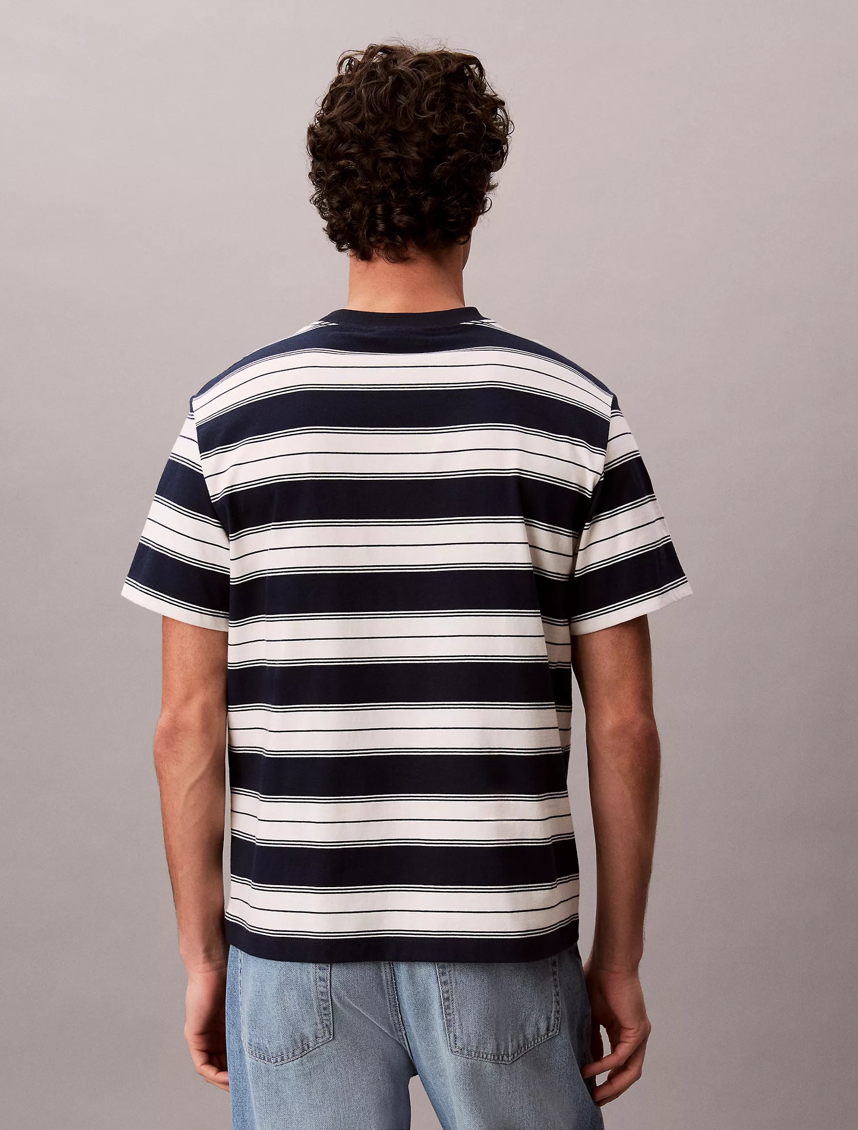 Calvin Klein - Monogram Stripe Relaxed T-Shirt