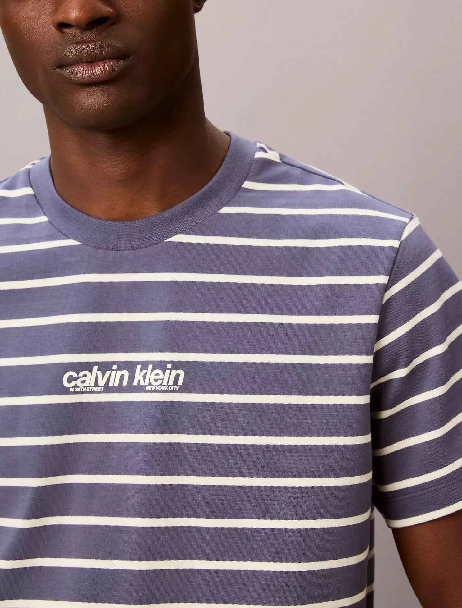 Calvin Klein - Logo Graphic Stripe Relaxed T-Shirt