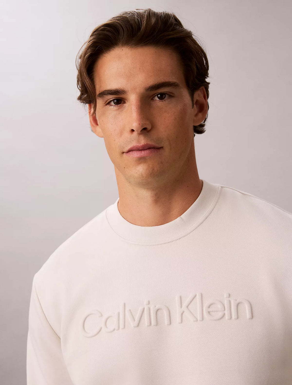 Calvin Klein - Fleece Embossed Crewneck Sweatshirt