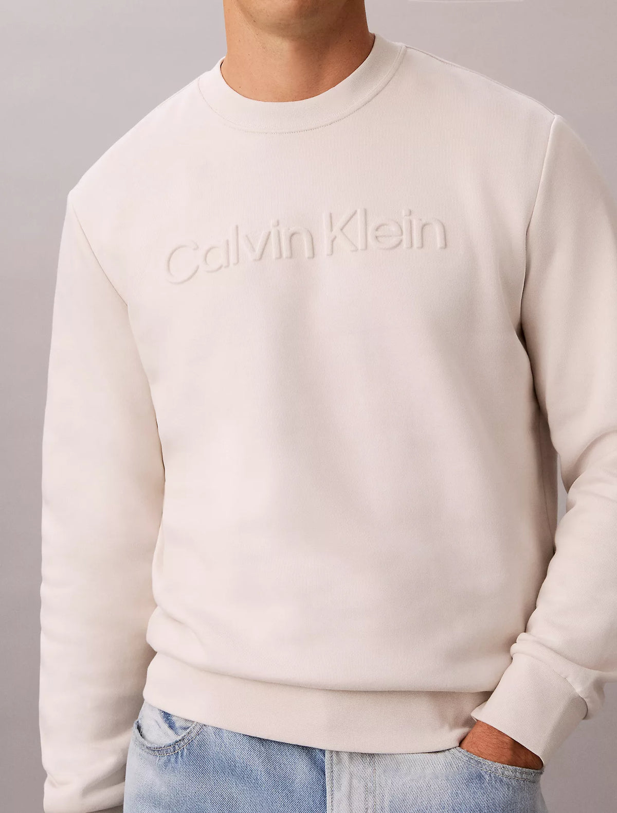 Calvin Klein - Fleece Embossed Crewneck Sweatshirt