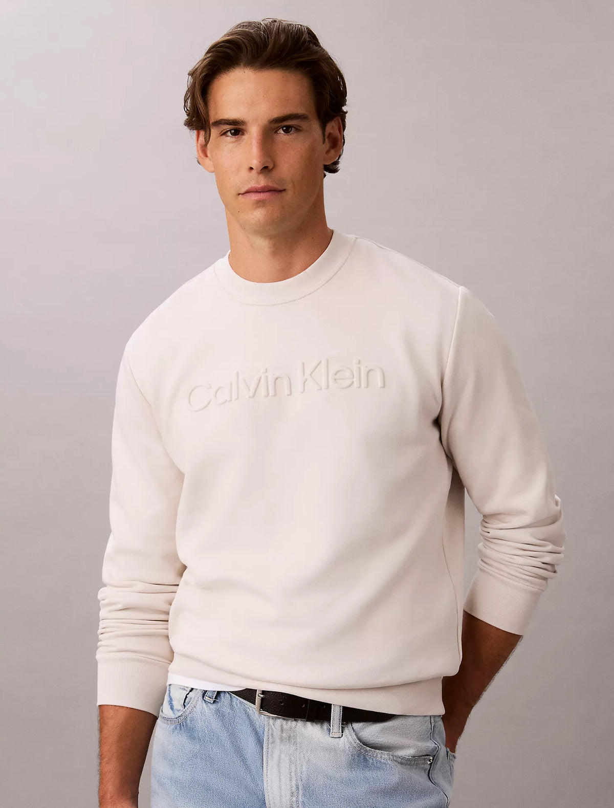 Calvin Klein - Fleece Embossed Crewneck Sweatshirt