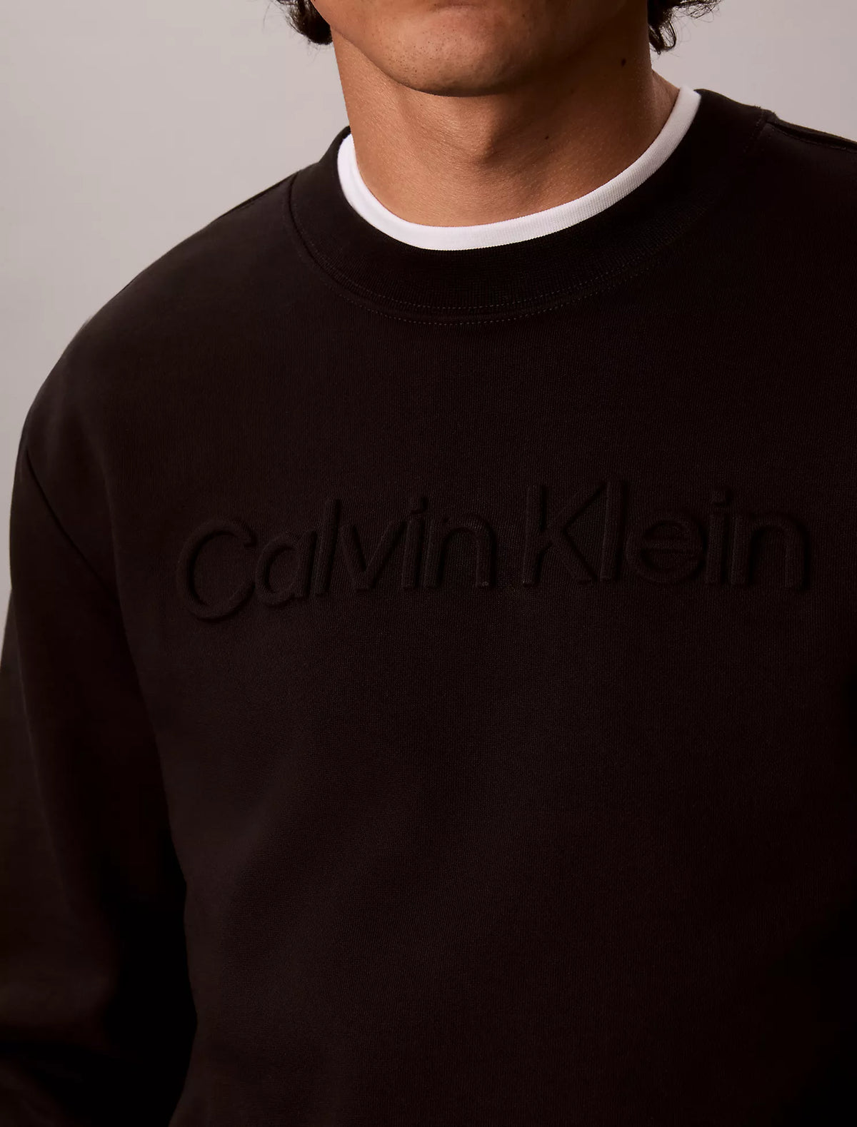Calvin Klein - Fleece Embossed Crewneck Sweatshirt