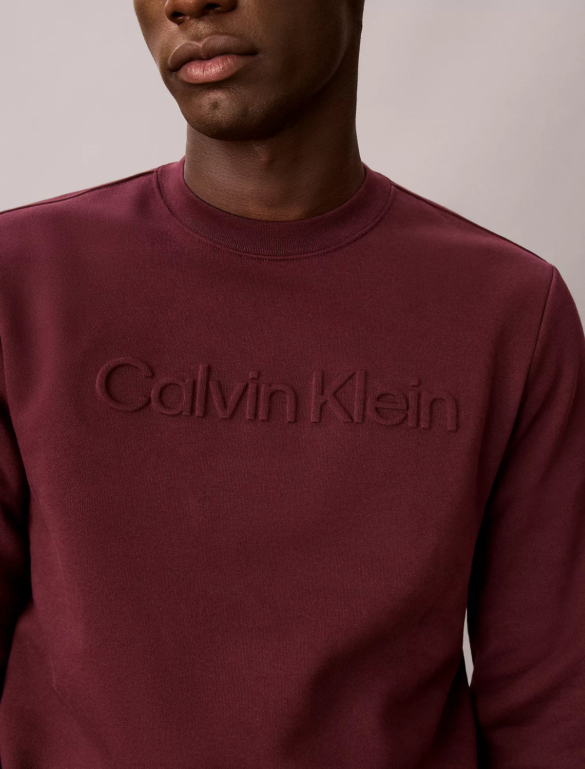 Calvin Klein - Fleece Embossed Crewneck Sweatshirt
