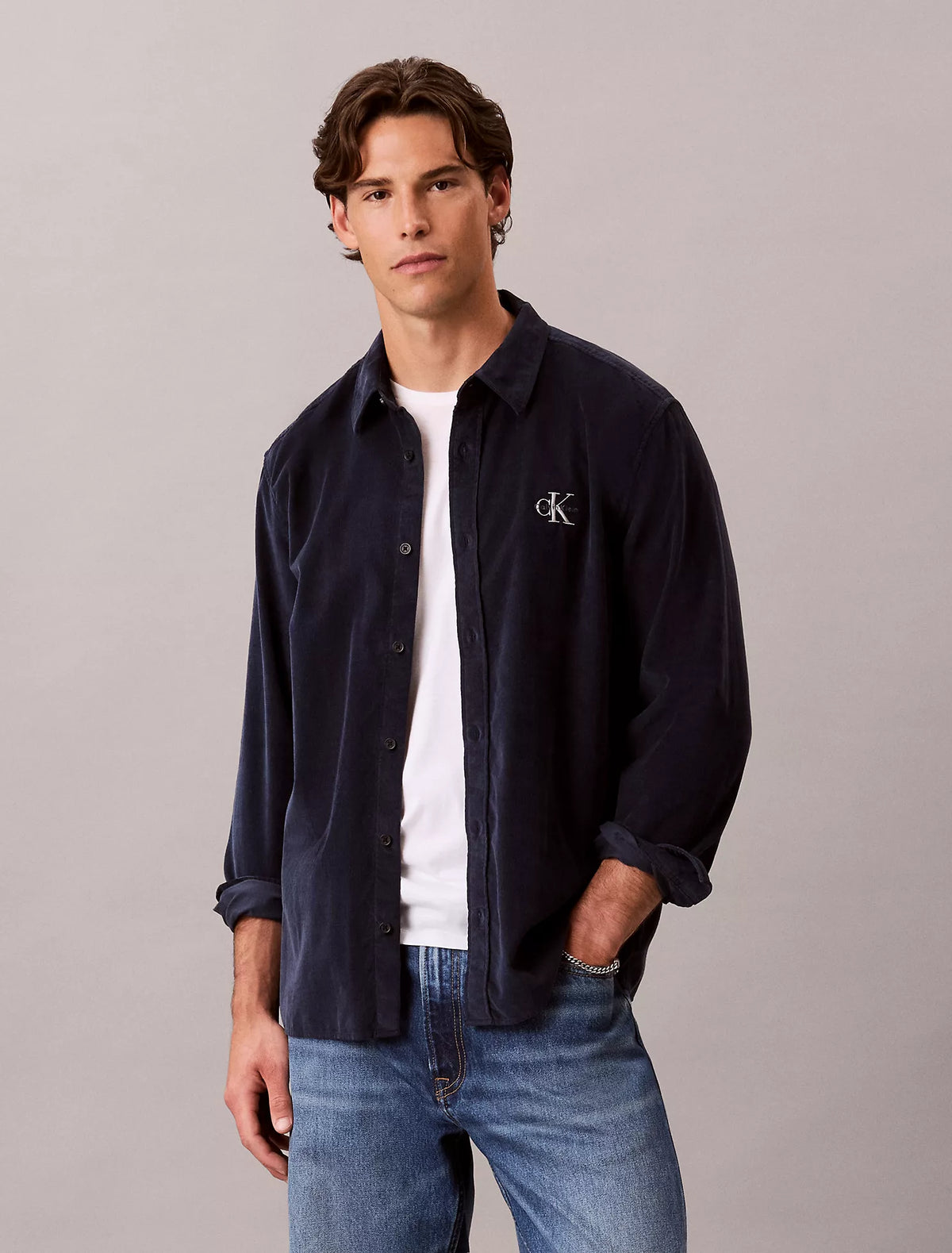 Calvin Klein - Corduroy Monologo Easy Shirt