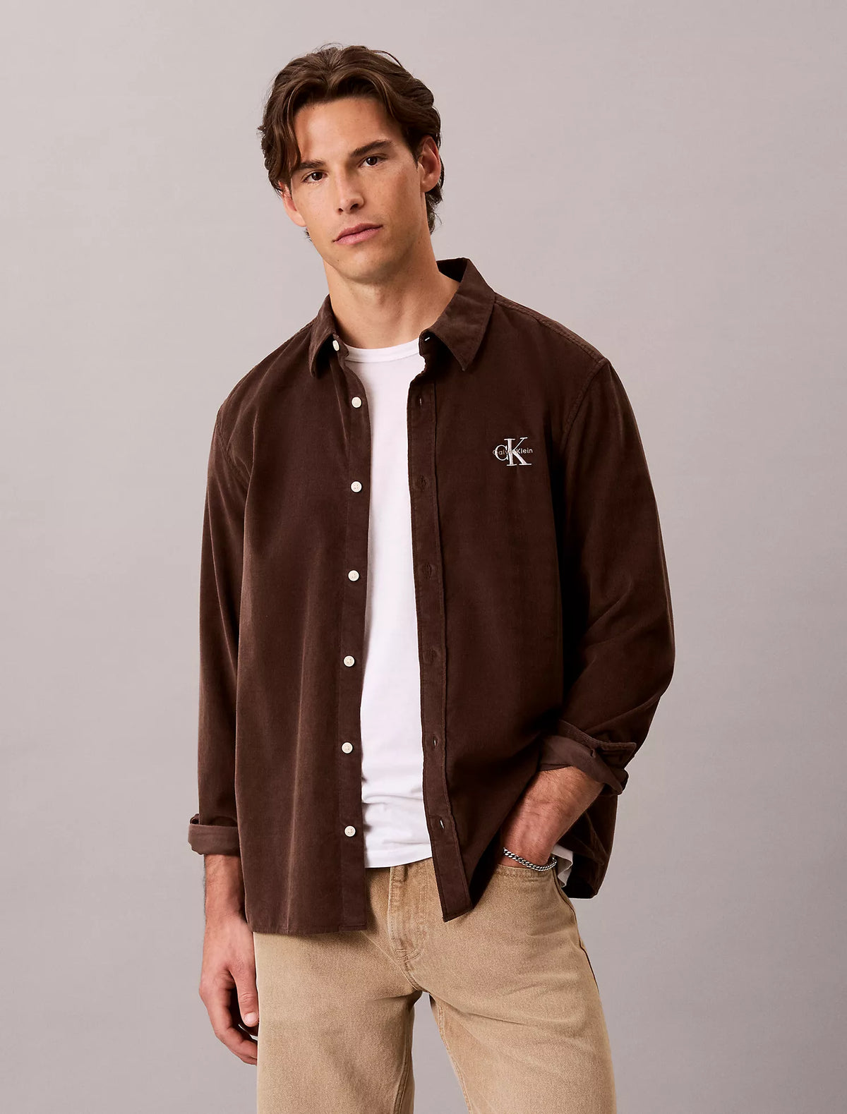 Calvin Klein - Corduroy Monologo Easy Shirt