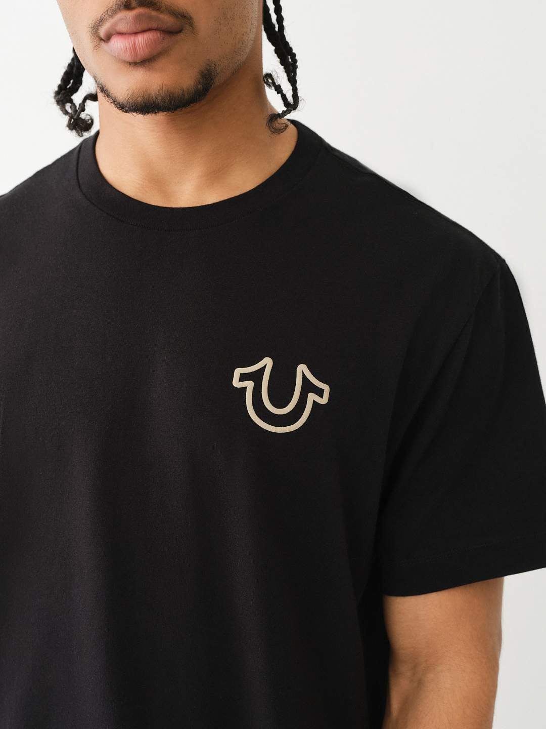True Religion - Logo Overseam Puff T Tee