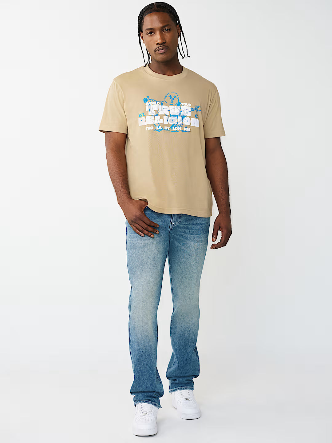 True Religion - Logo Blocky Puff Tee