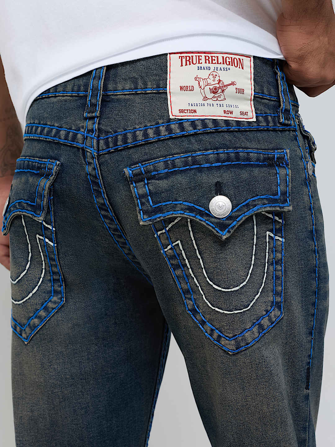 True Religion - Ricky Super T Flap Straight Jean