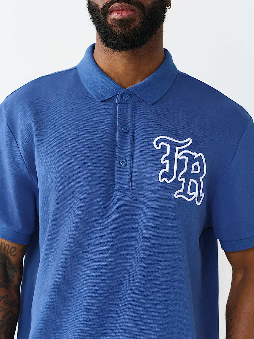 True Religion - Embroidered Stitch Dept Polo Shirt