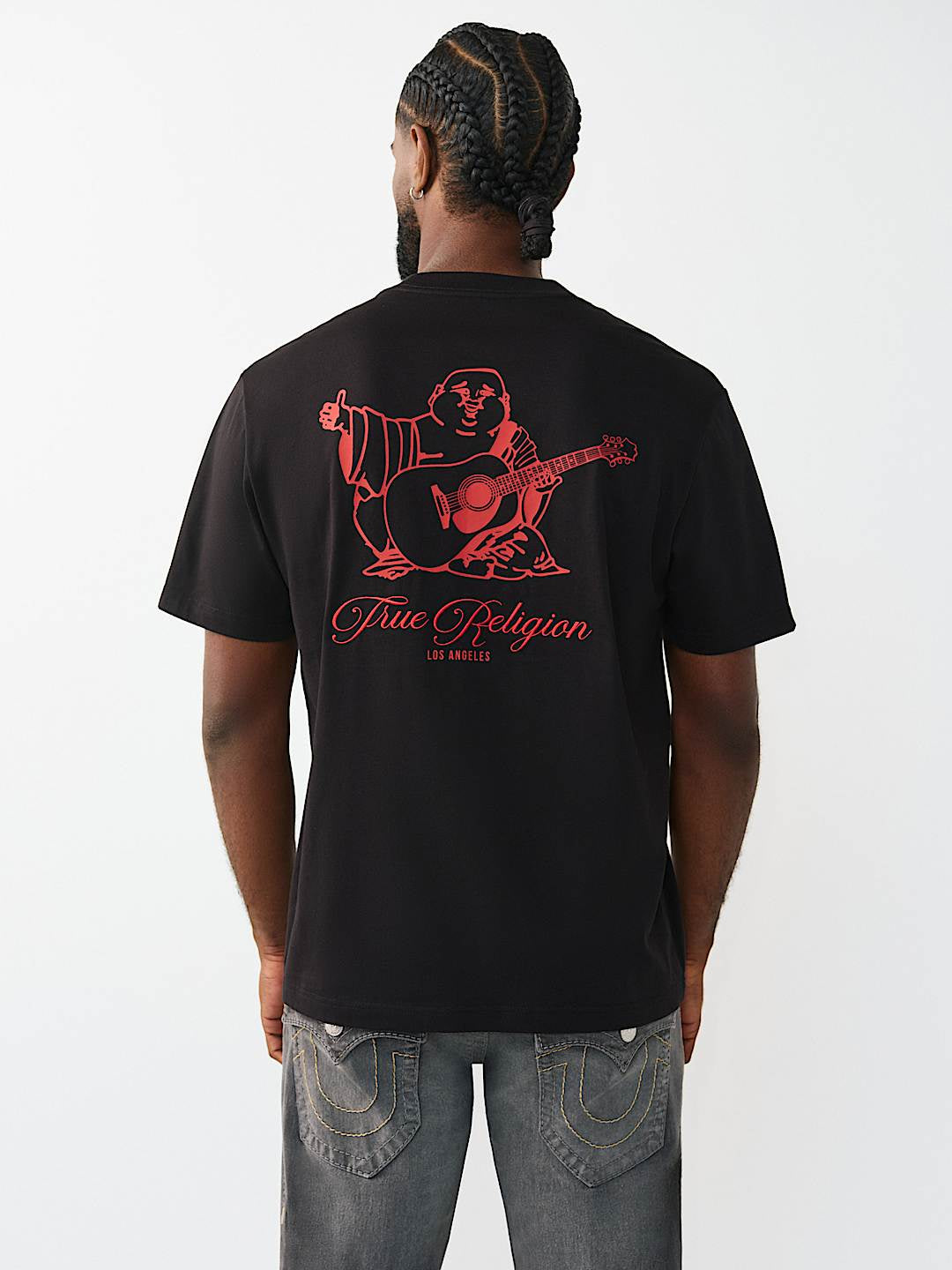 True Religion - Filled Horseshoe Script Graphic Tee