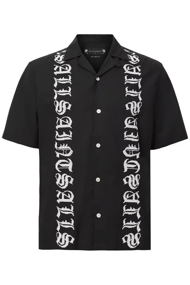AllSaints - SCRIPTURE SS SHIRT FADED