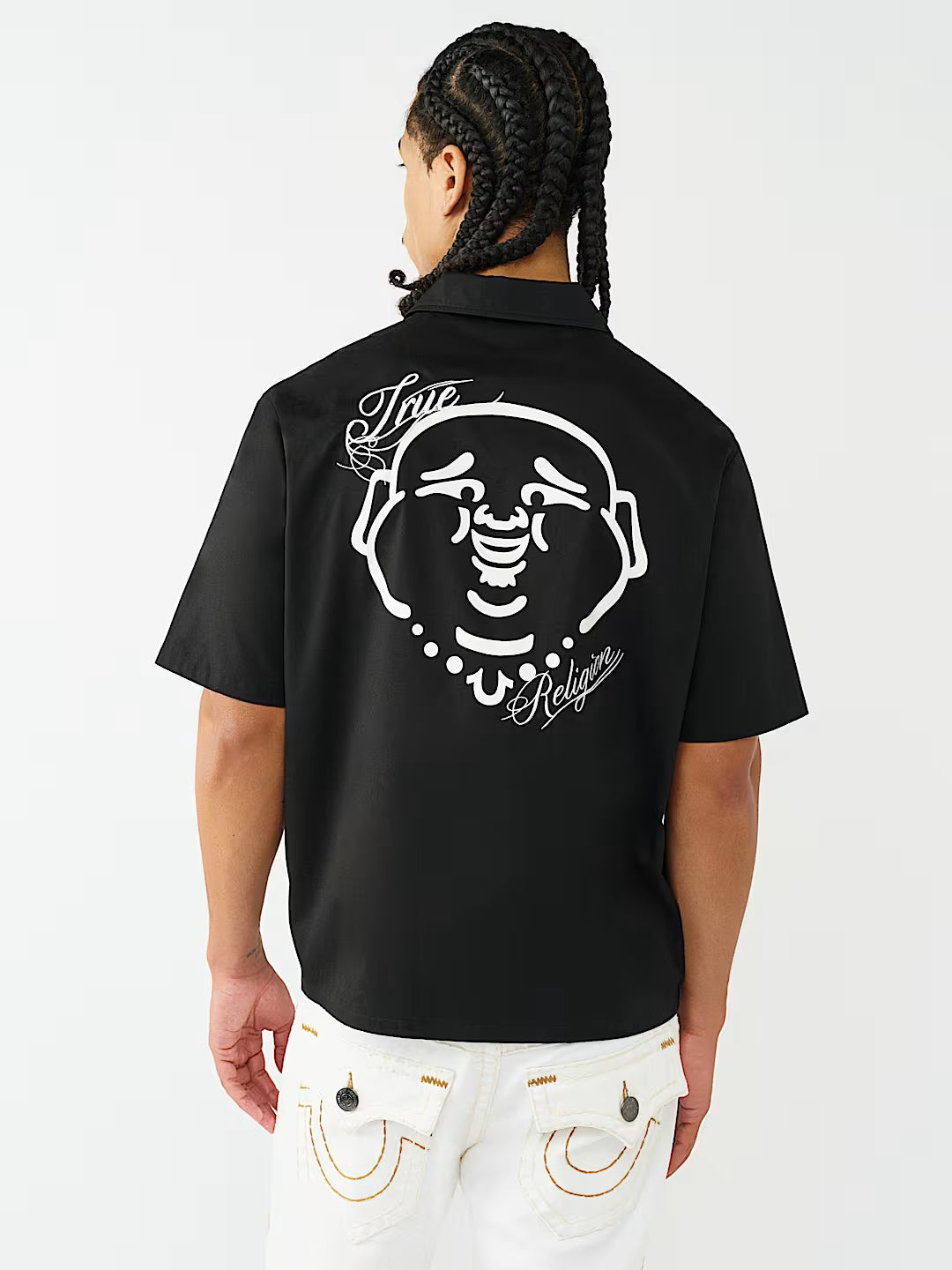 True Religion - Full-Zip Buddha Shirt