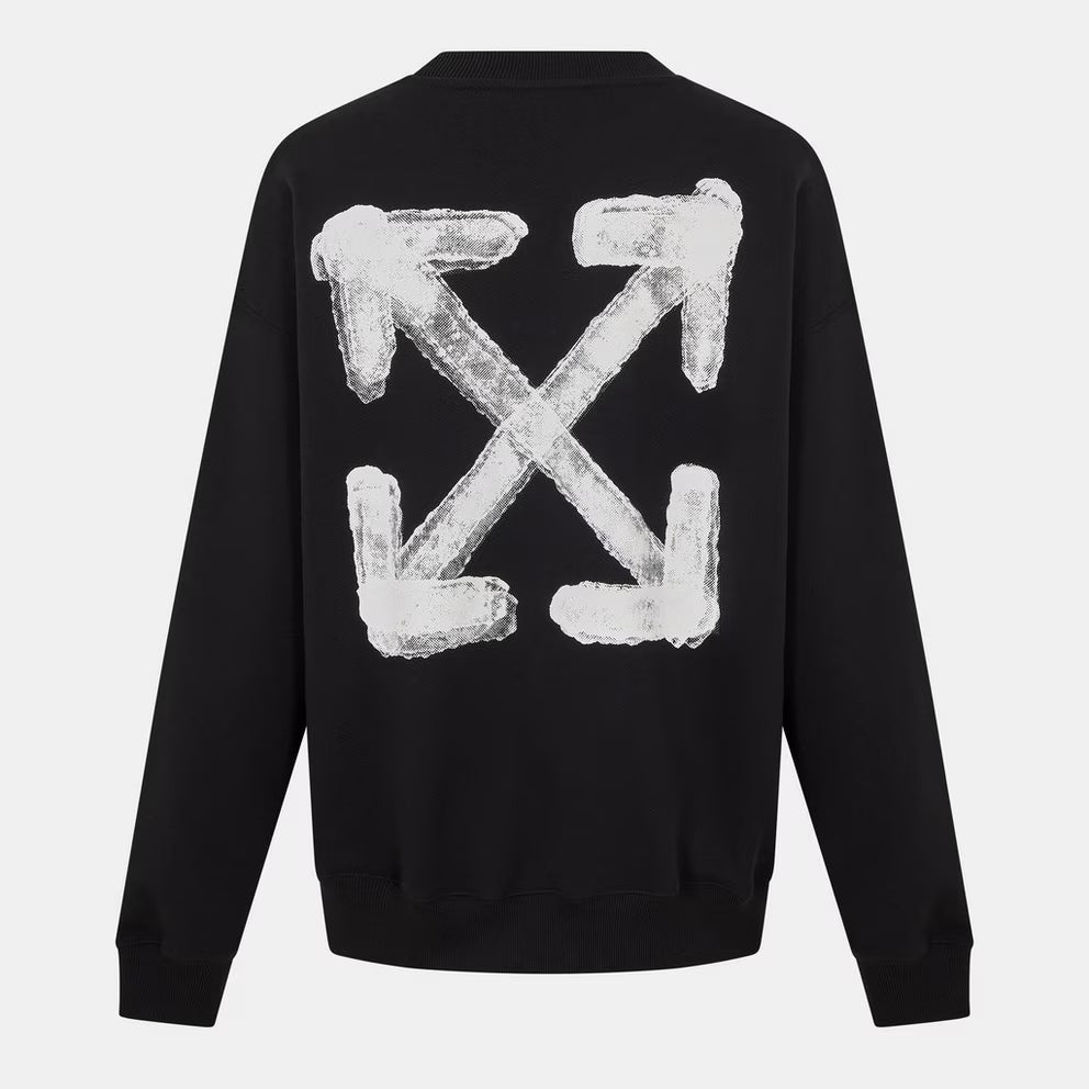Off White - Men's Skate Graphic Relaxed Fit Crew Sweatshirt
