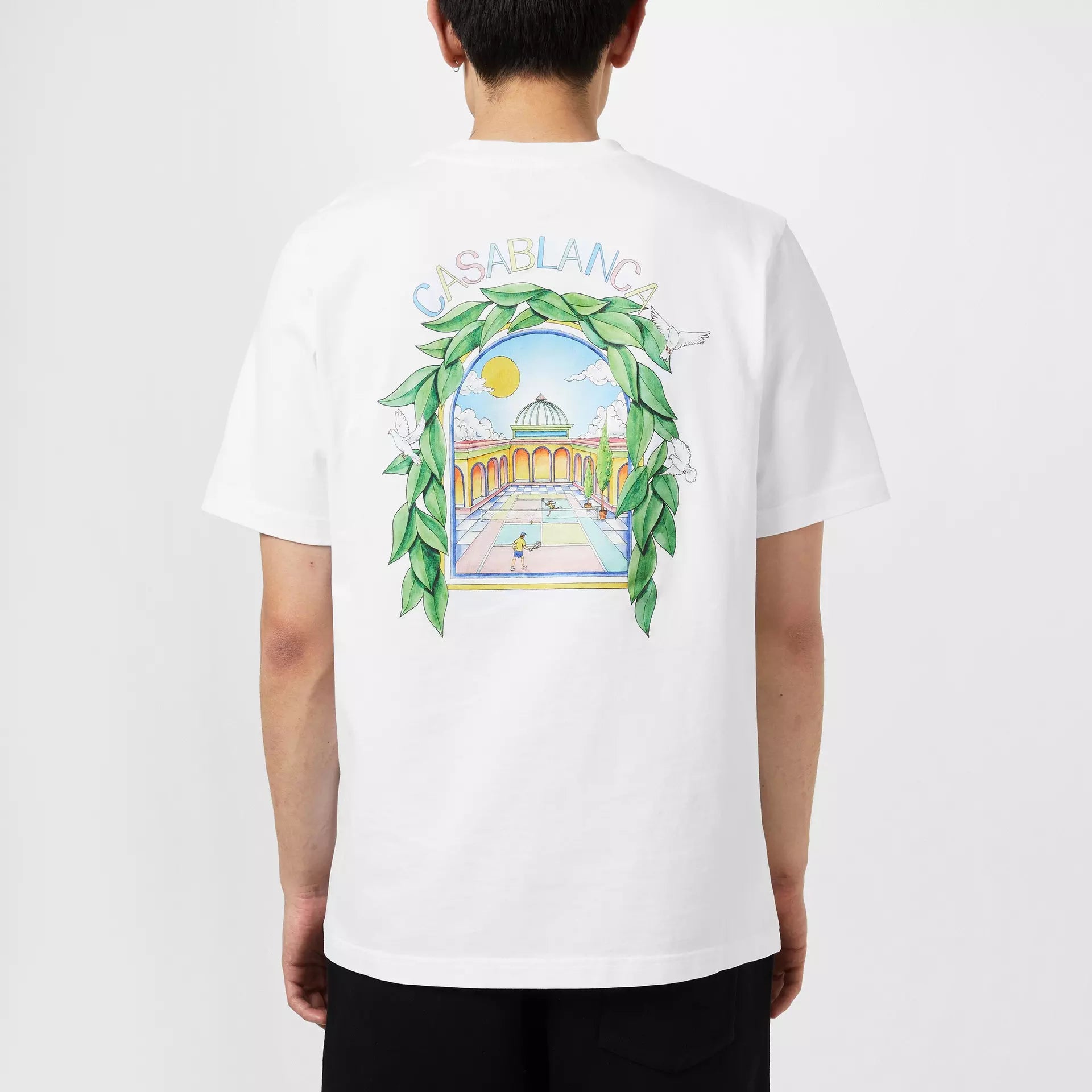 Casablanca - Men's Graphic Cotton L'Arche Tennis Club T-Shirt