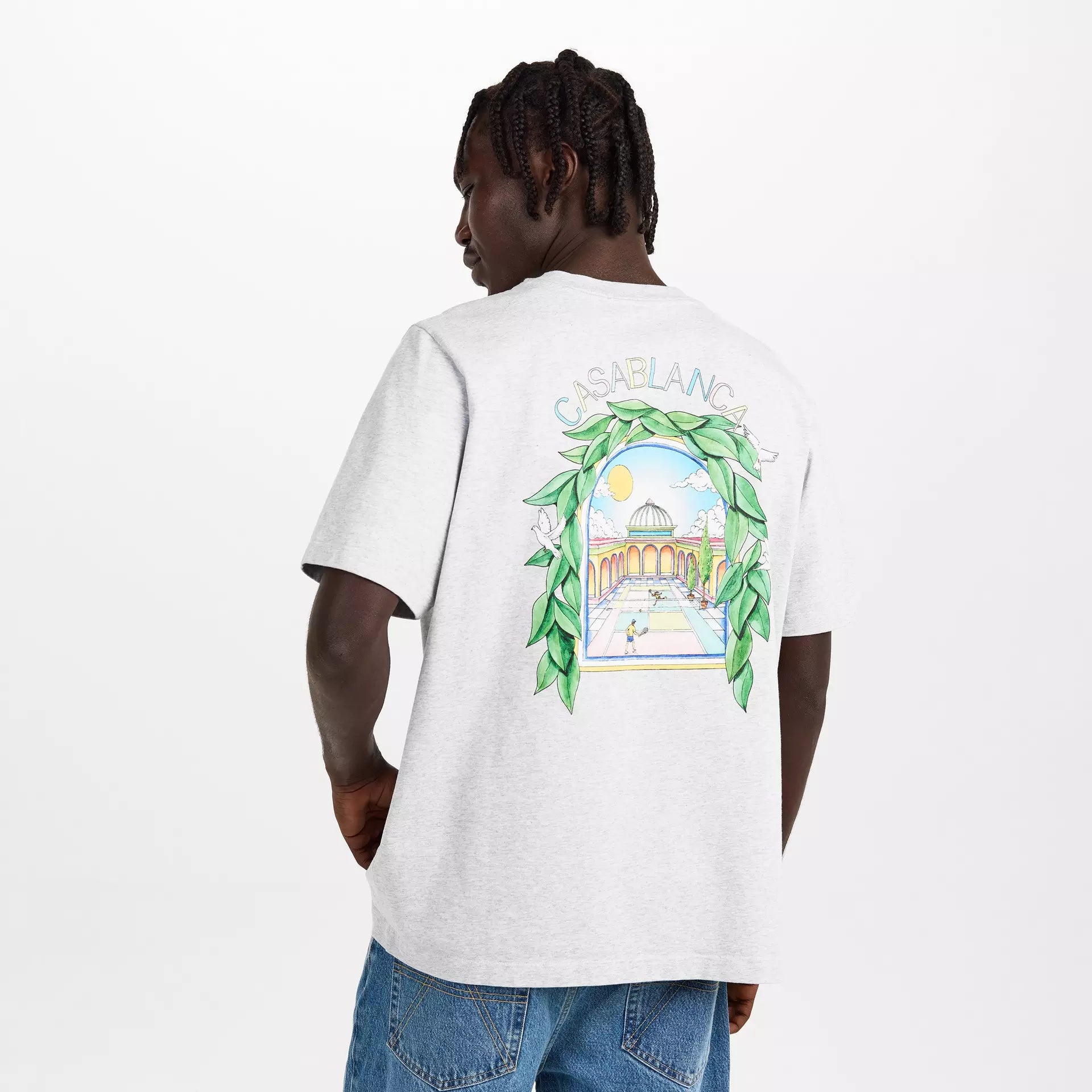 Casablanca - Men's Graphic Cotton L'Arche Tennis Club T-Shirt