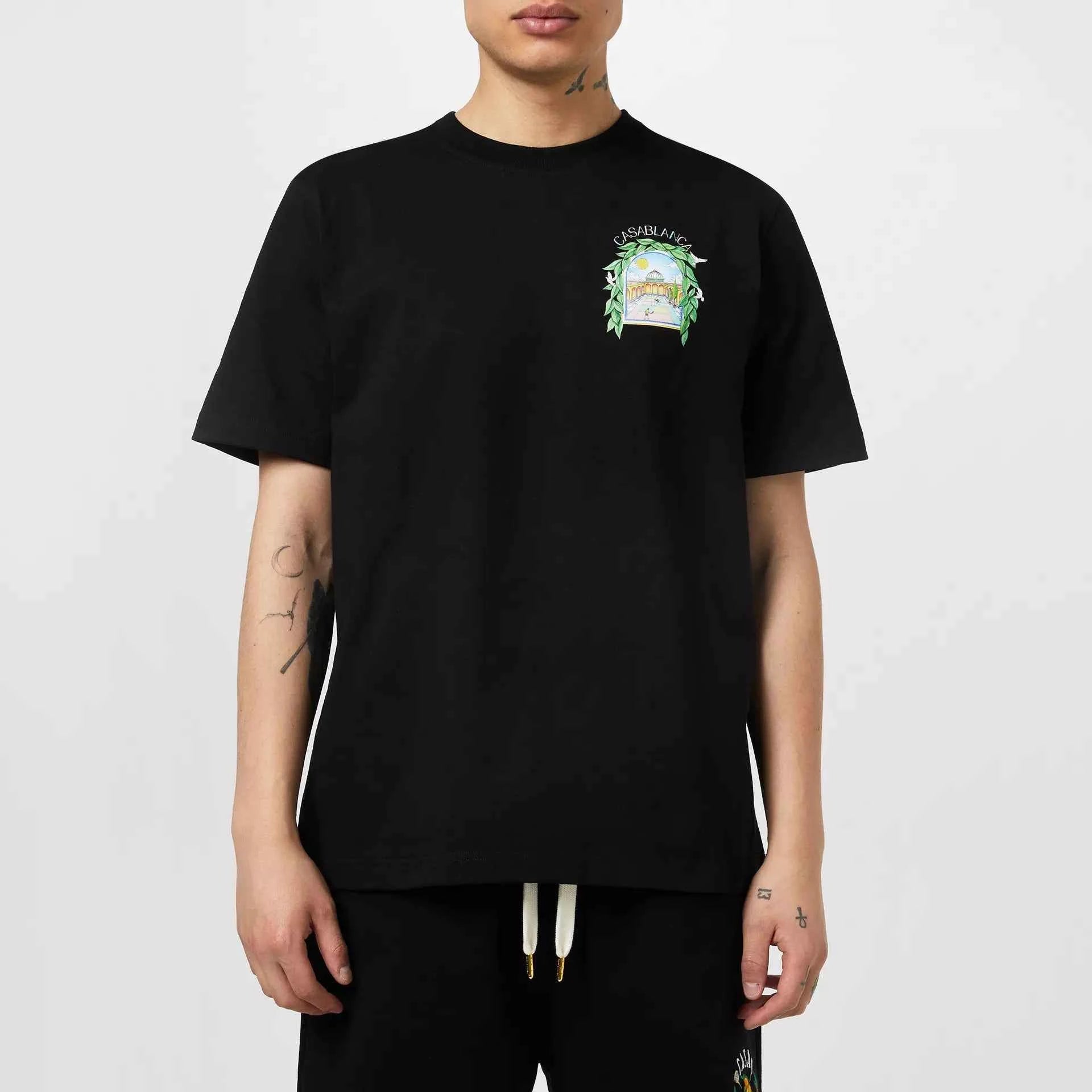 Casablanca - Men's Graphic Cotton L'Arche Tennis Club T-Shirt