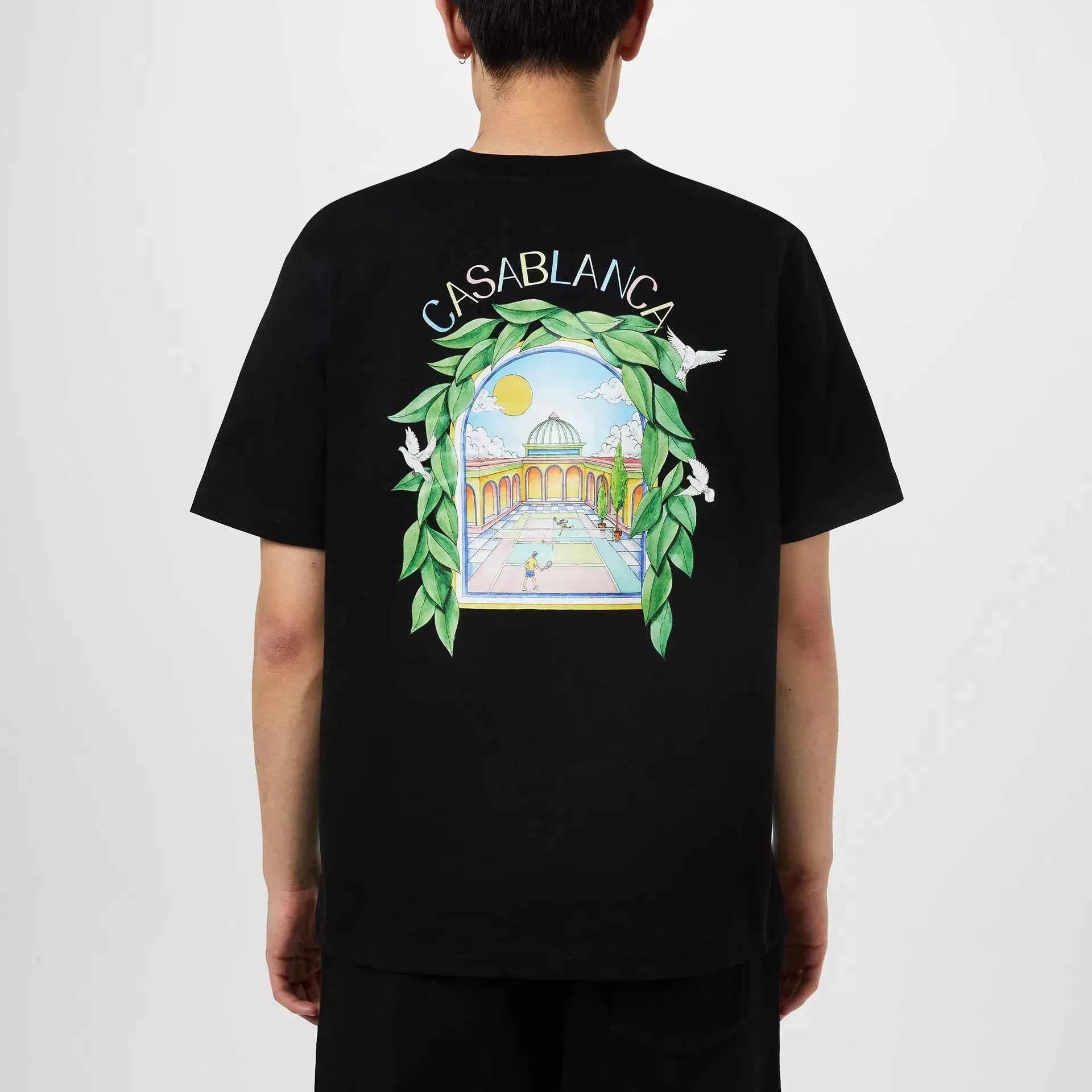 Casablanca - Men's Graphic Cotton L'Arche Tennis Club T-Shirt