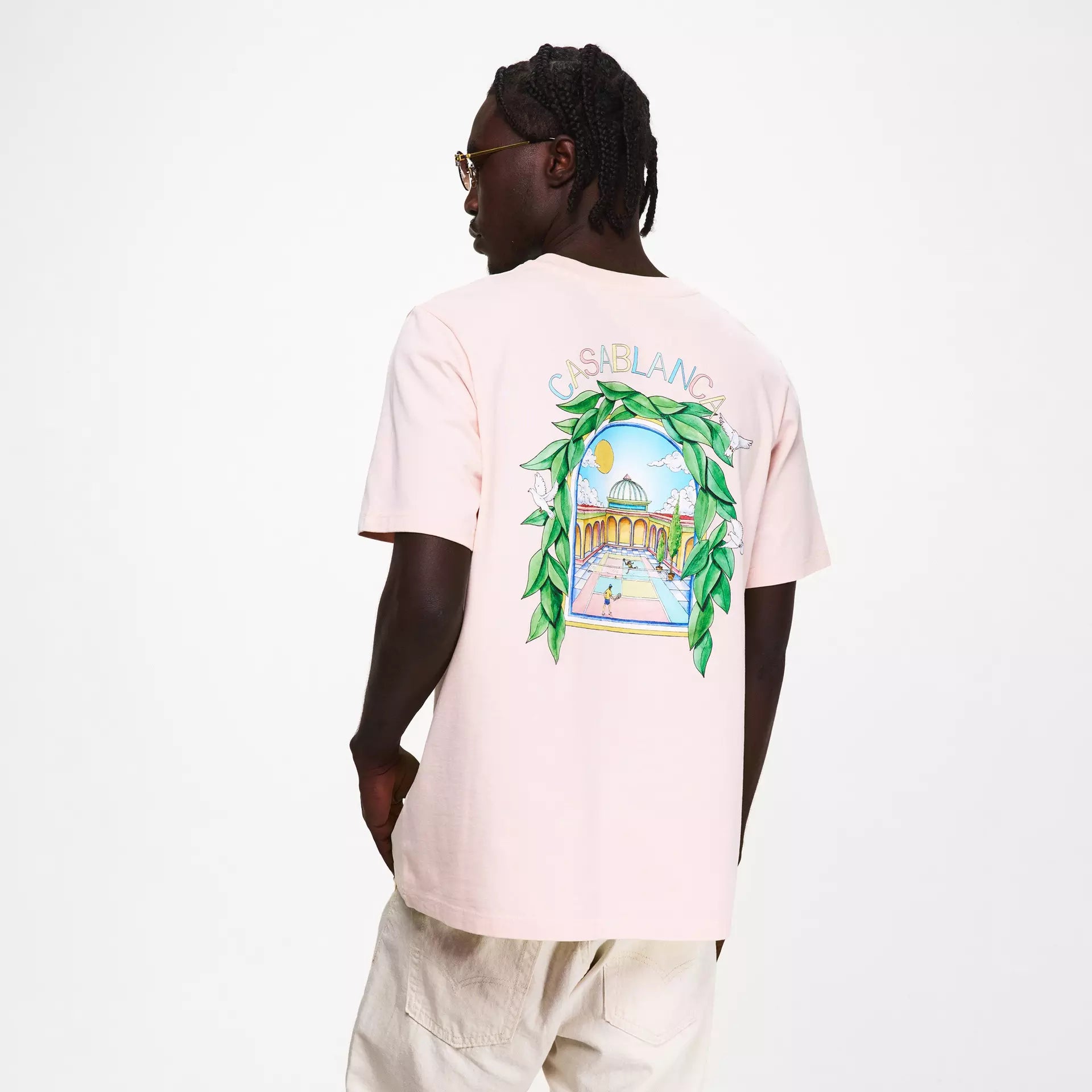 Casablanca - Men's Graphic Cotton L'Arche Tennis Club T-Shirt