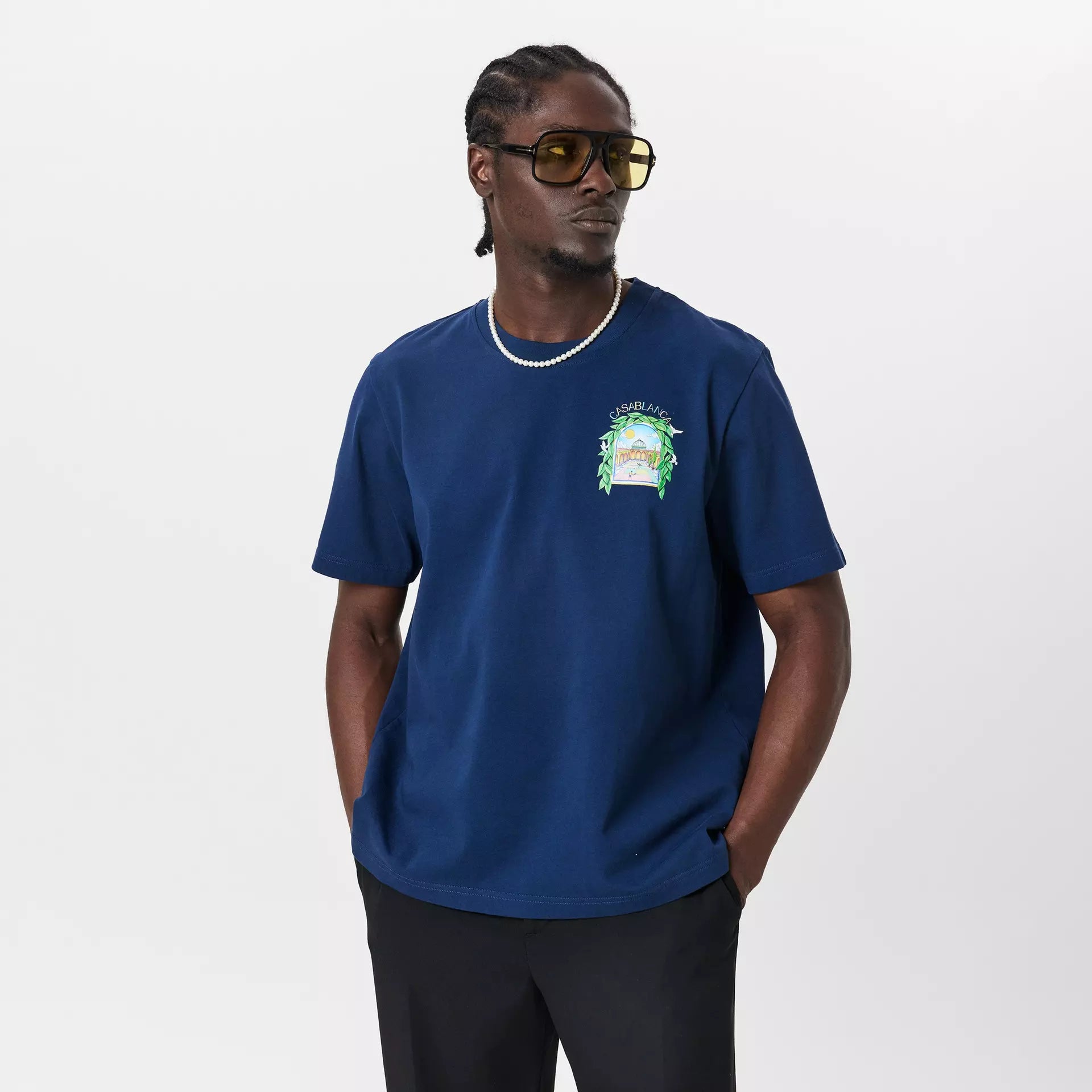 Casablanca - Men's Graphic Cotton L'Arche Tennis Club T-Shirt
