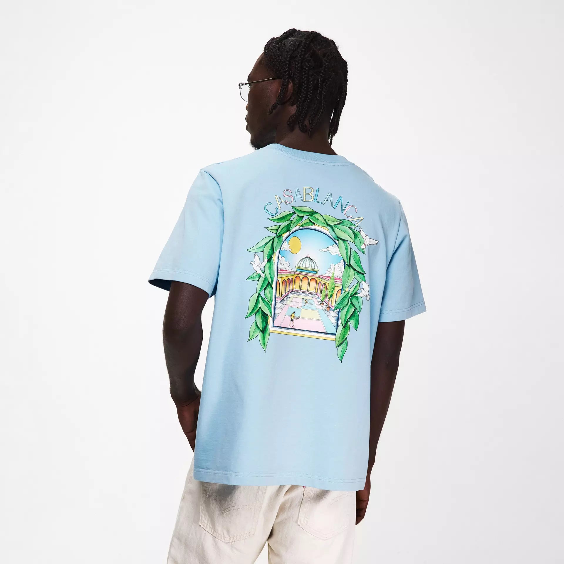 Casablanca - Men's Graphic Cotton L'Arche Tennis Club T-Shirt