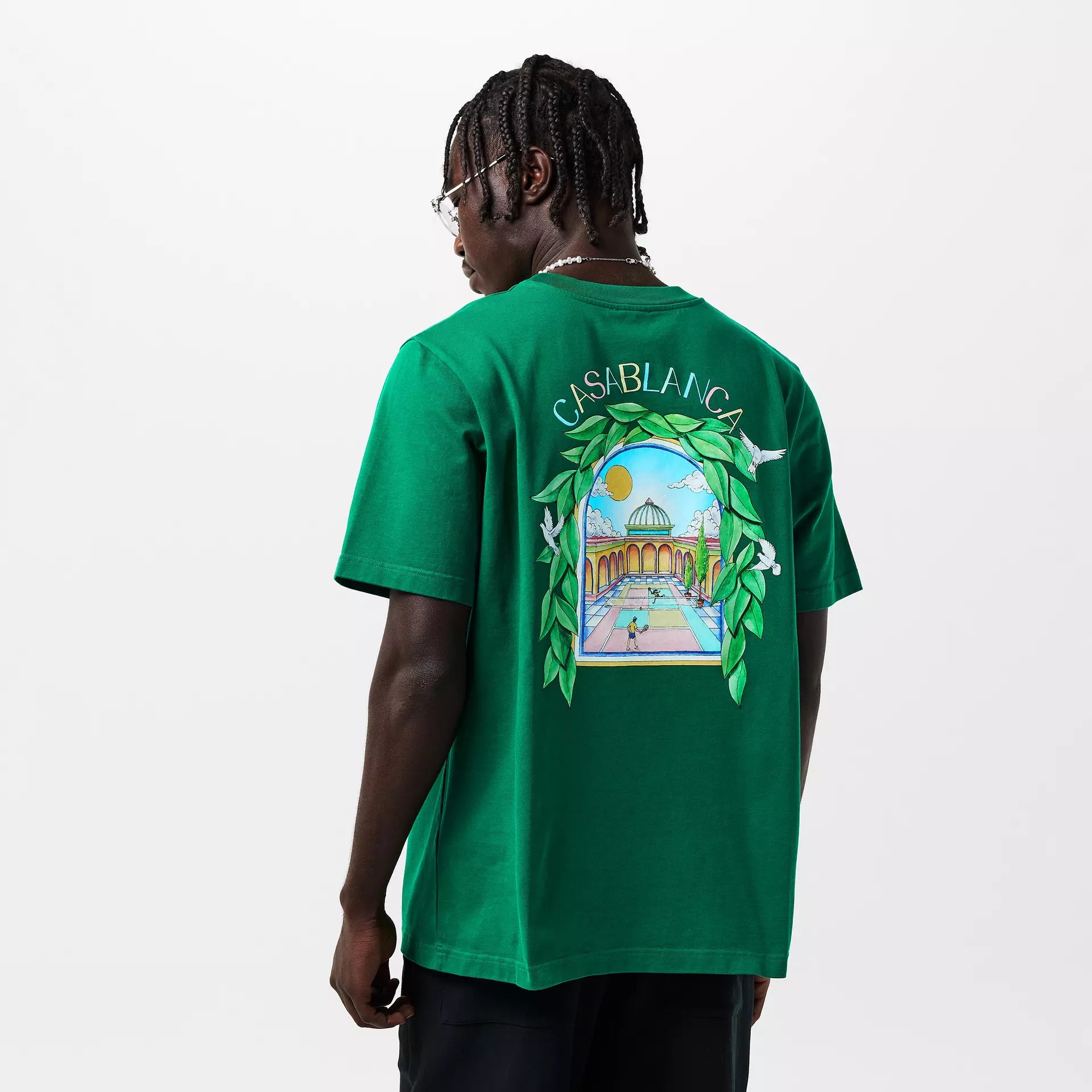 Casablanca - Men's Graphic Cotton L'Arche Tennis Club T-Shirt