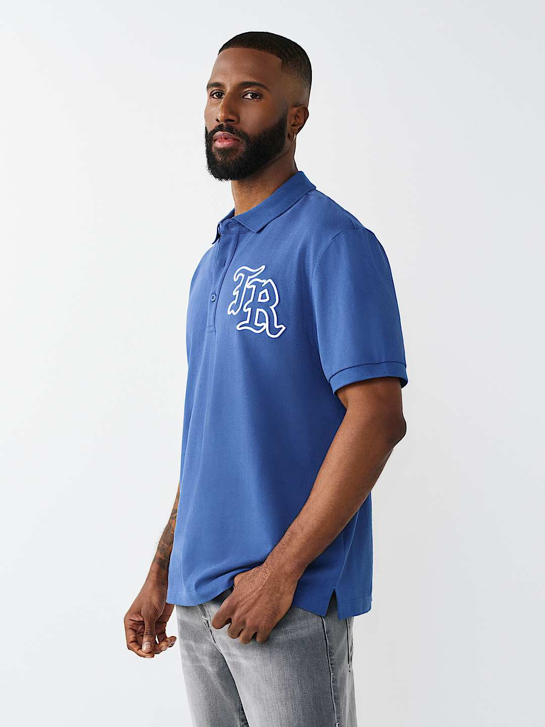 True Religion - Embroidered Stitch Dept Polo Shirt