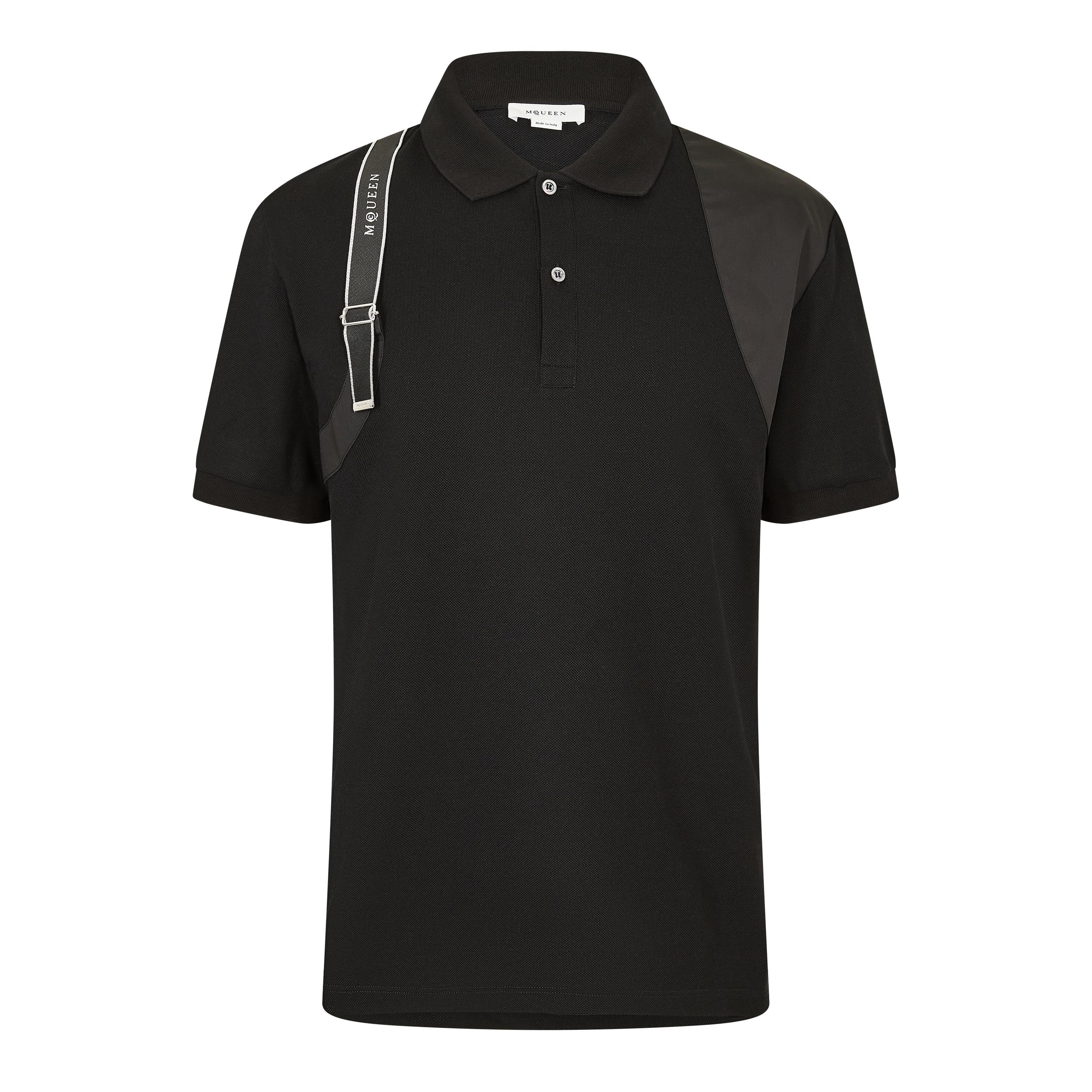 Alexander McQueen - Men's Alex Harness Short Sleeve Polo Shirt