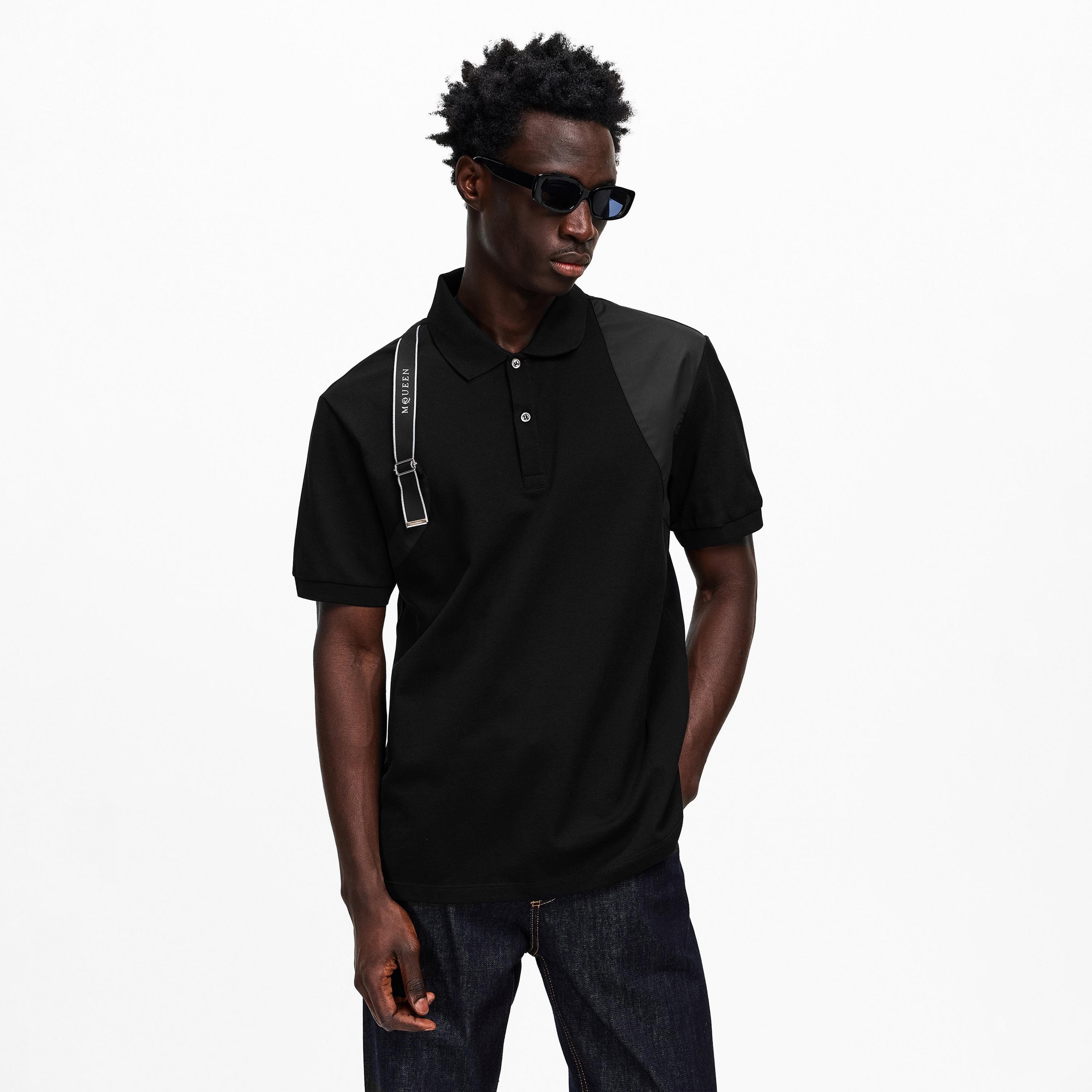 Alexander McQueen - Men's Alex Harness Short Sleeve Polo Shirt