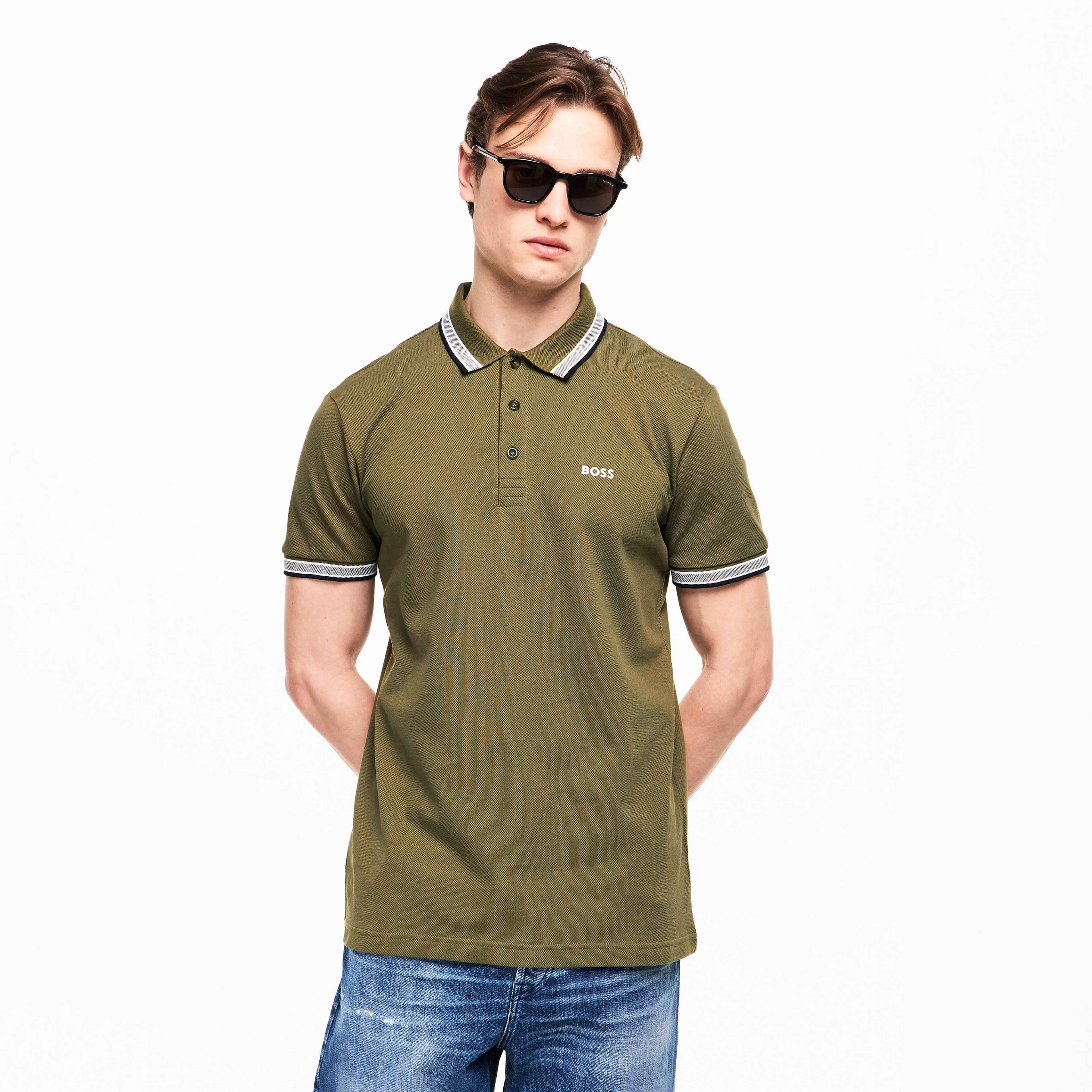 BOSS - Mens BOSS GREEN Paddy Polo Shirt with Contrast Tipping