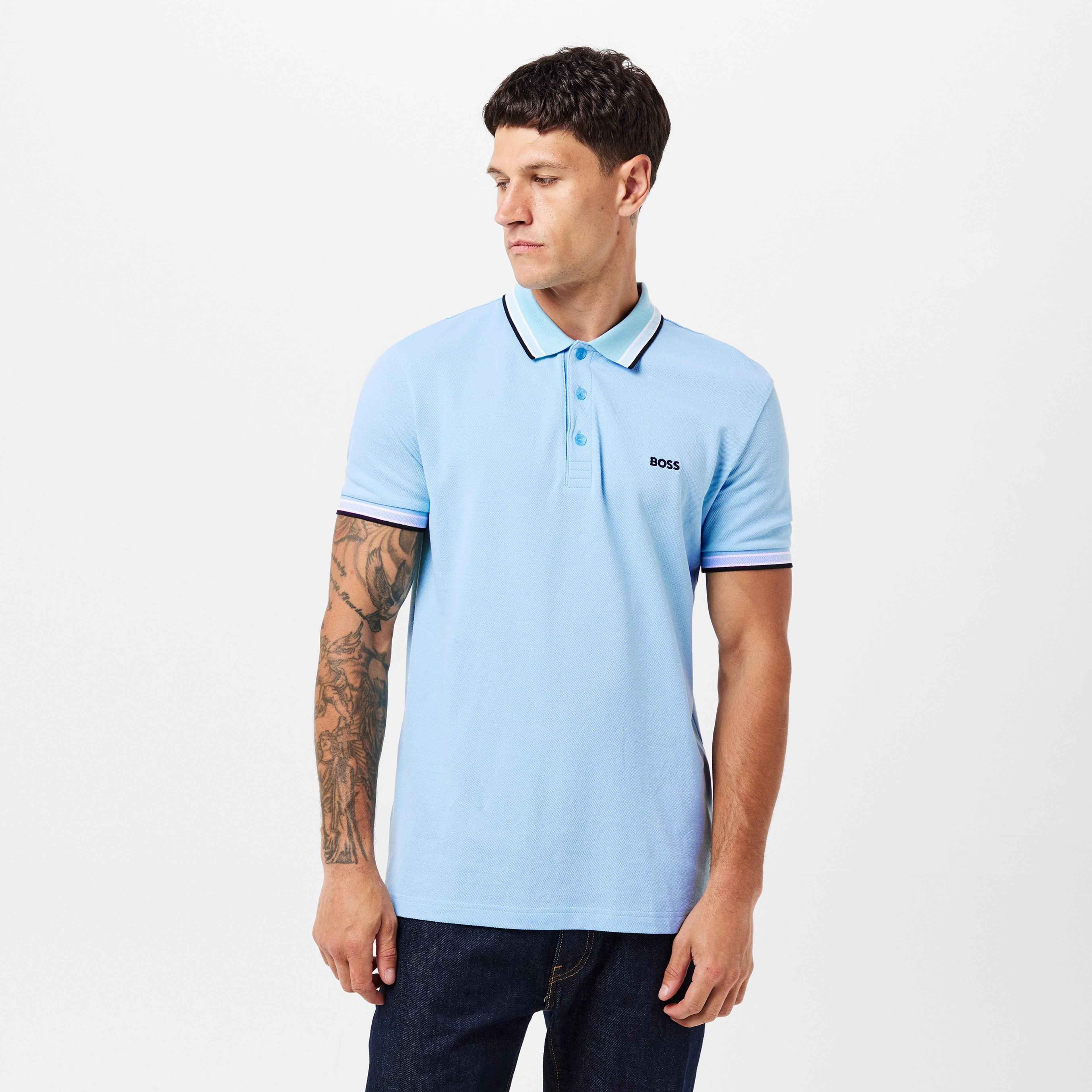 BOSS - Mens BOSS GREEN Paddy Polo Shirt with Contrast Tipping
