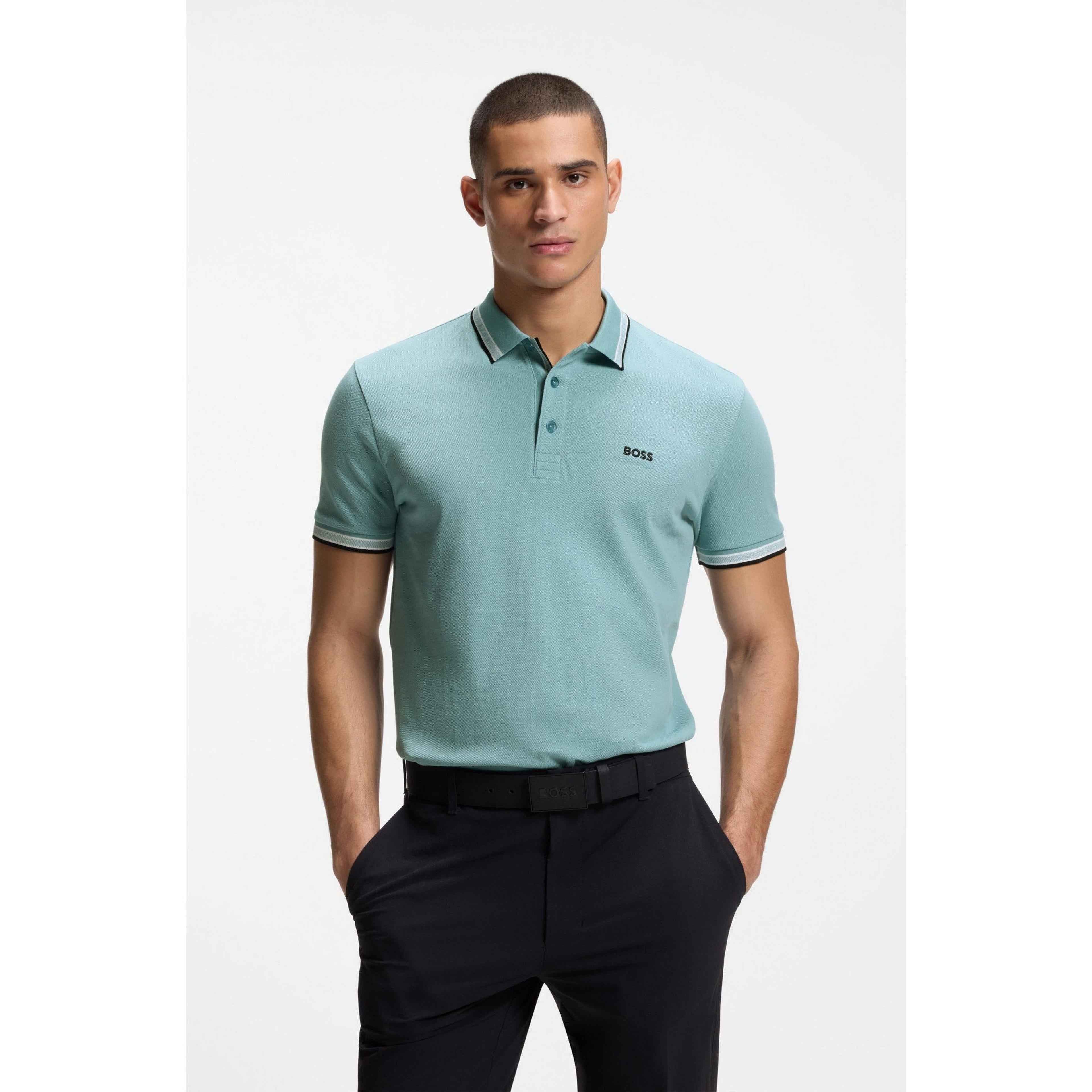 BOSS - Mens BOSS GREEN Paddy Polo Shirt with Contrast Tipping
