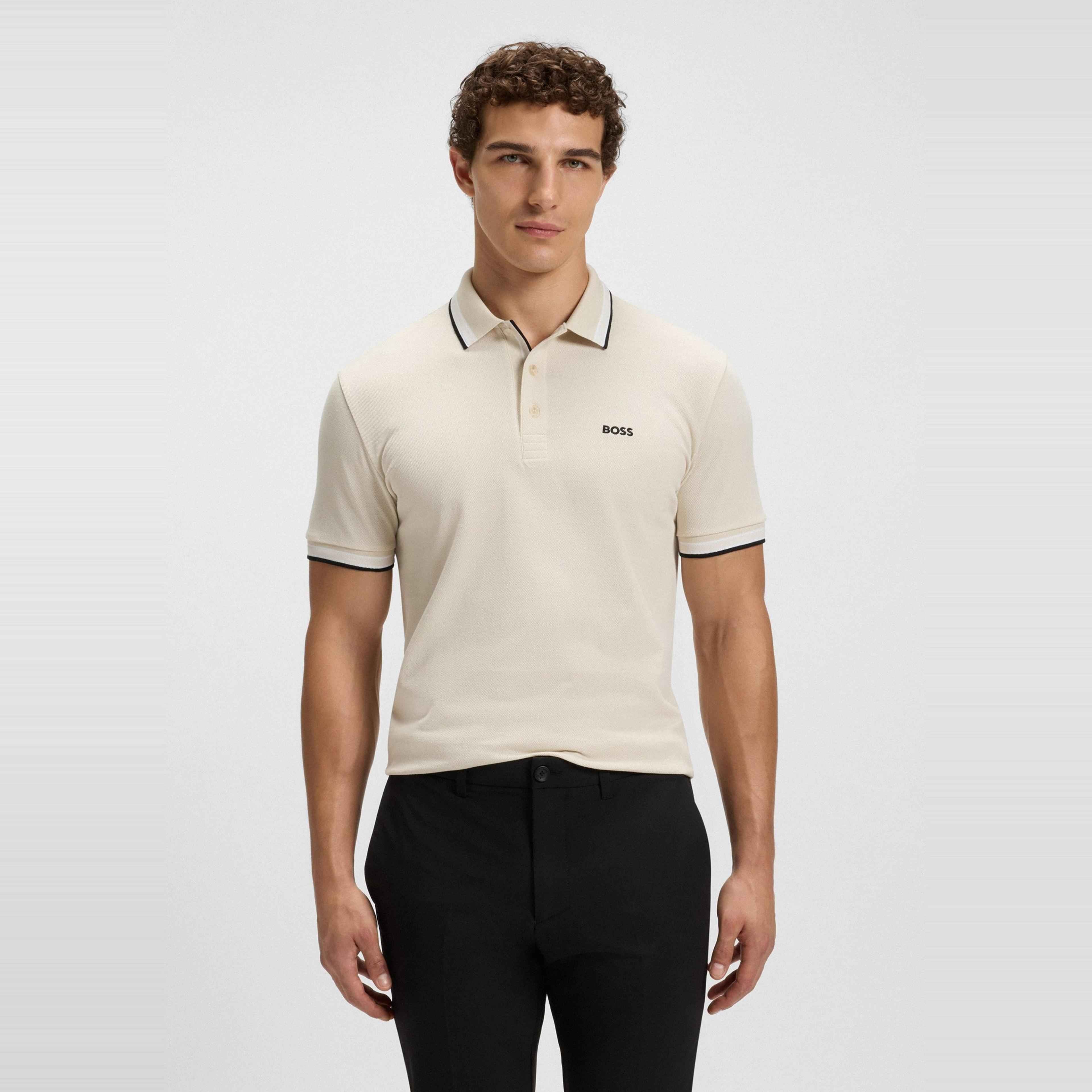 BOSS - Mens BOSS GREEN Paddy Polo Shirt with Contrast Tipping