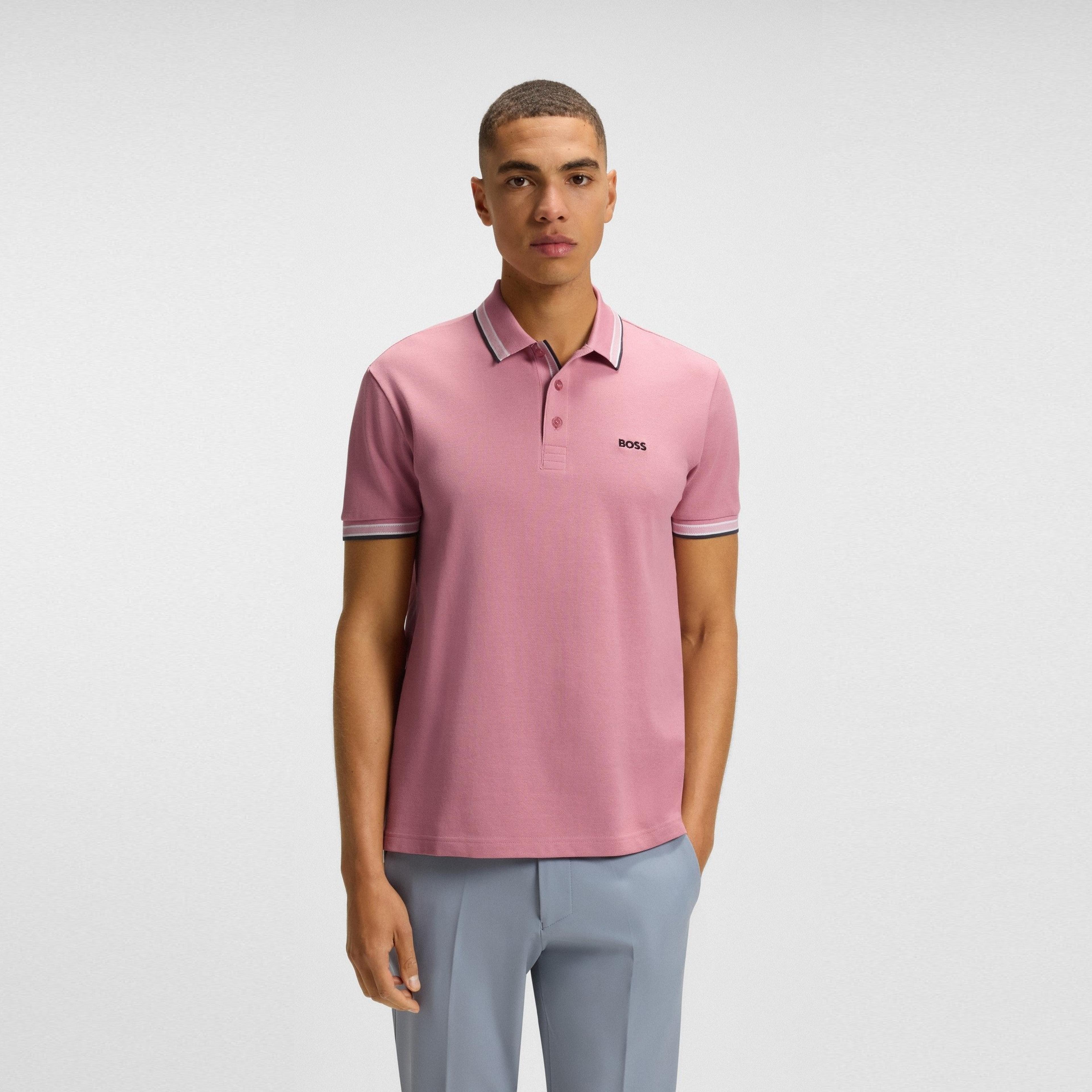 BOSS - Mens BOSS GREEN Paddy Polo Shirt with Contrast Tipping