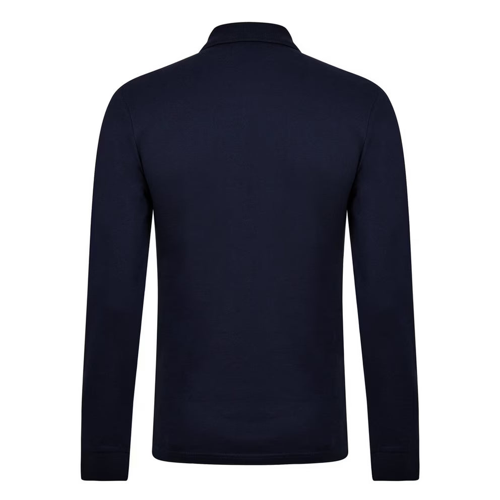 BOSS - ORANGE Passerby Premium Cotton Long Sleeve Polo Shirt with Logo Detail