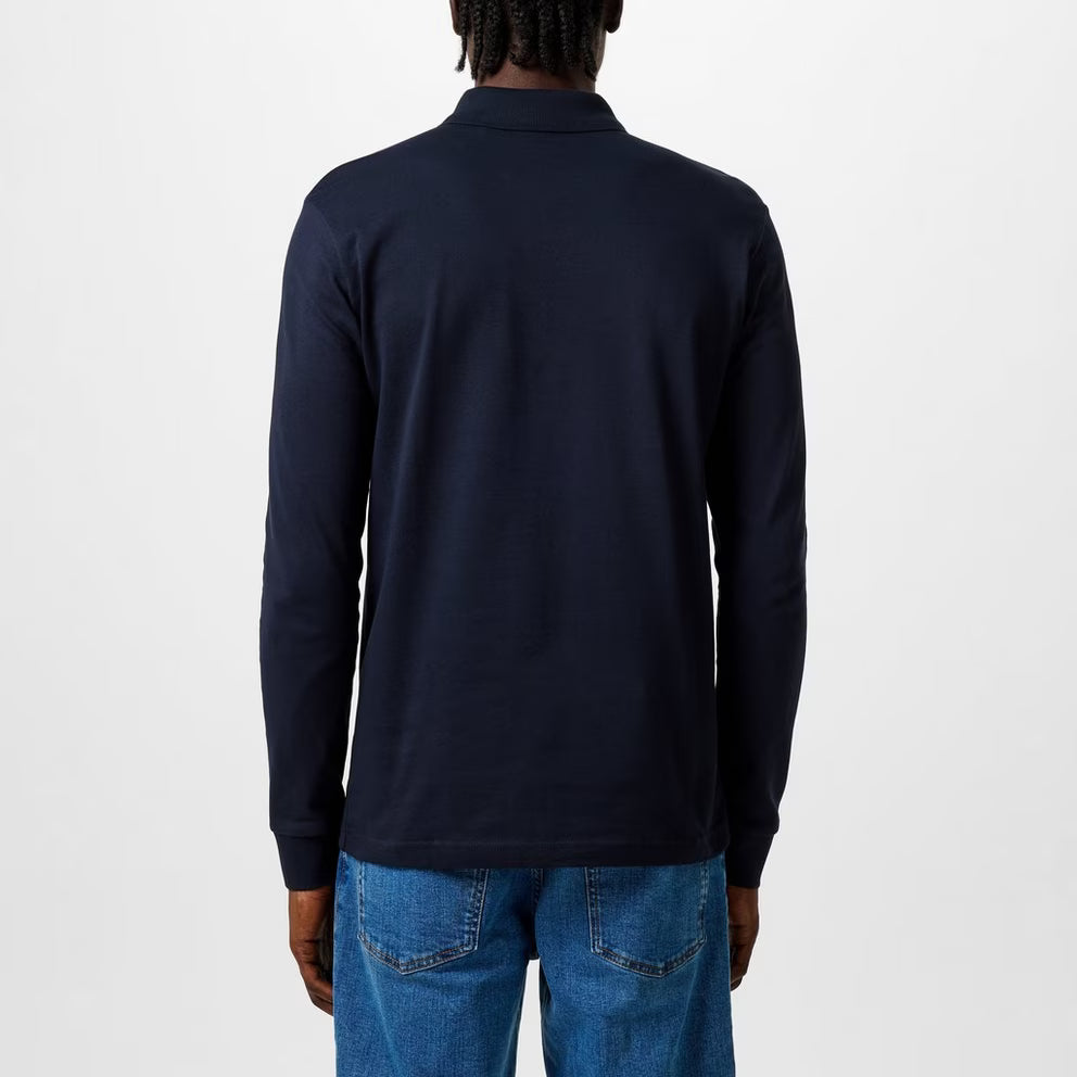 BOSS - ORANGE Passerby Premium Cotton Long Sleeve Polo Shirt with Logo Detail