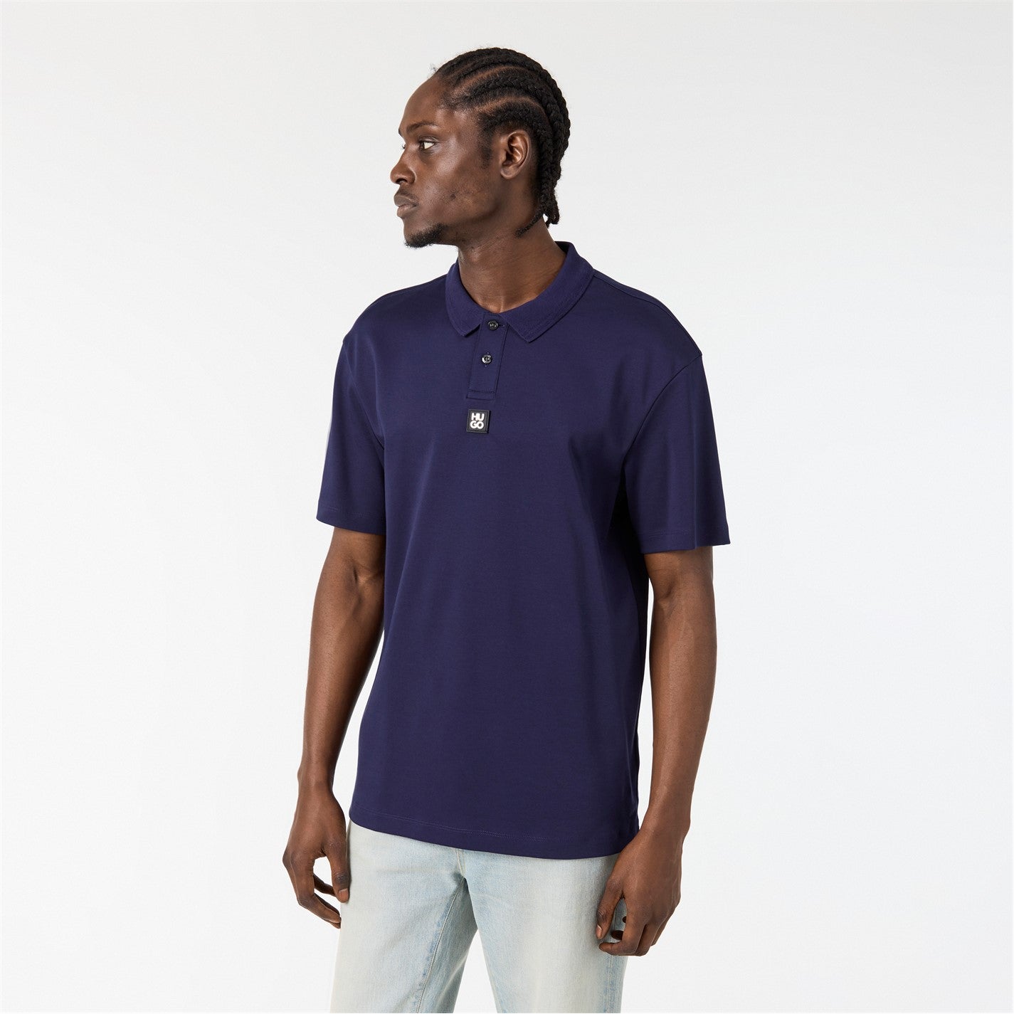 HUGO - Men's Deabono Short Sleeve Polo Shirt