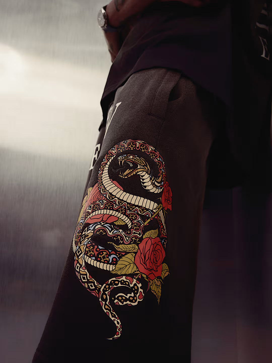 True Religion - Mikey Floral Snake Baggy Af Sweatshort