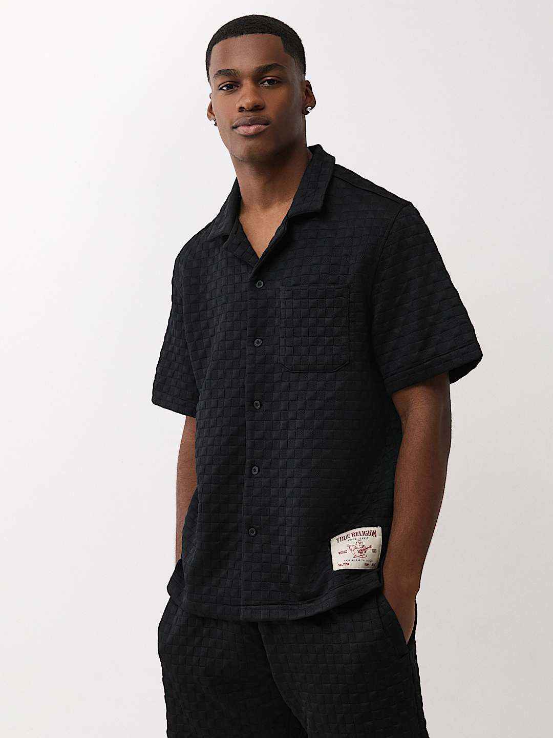 True Religion - Checkered Camp Collar Shirt