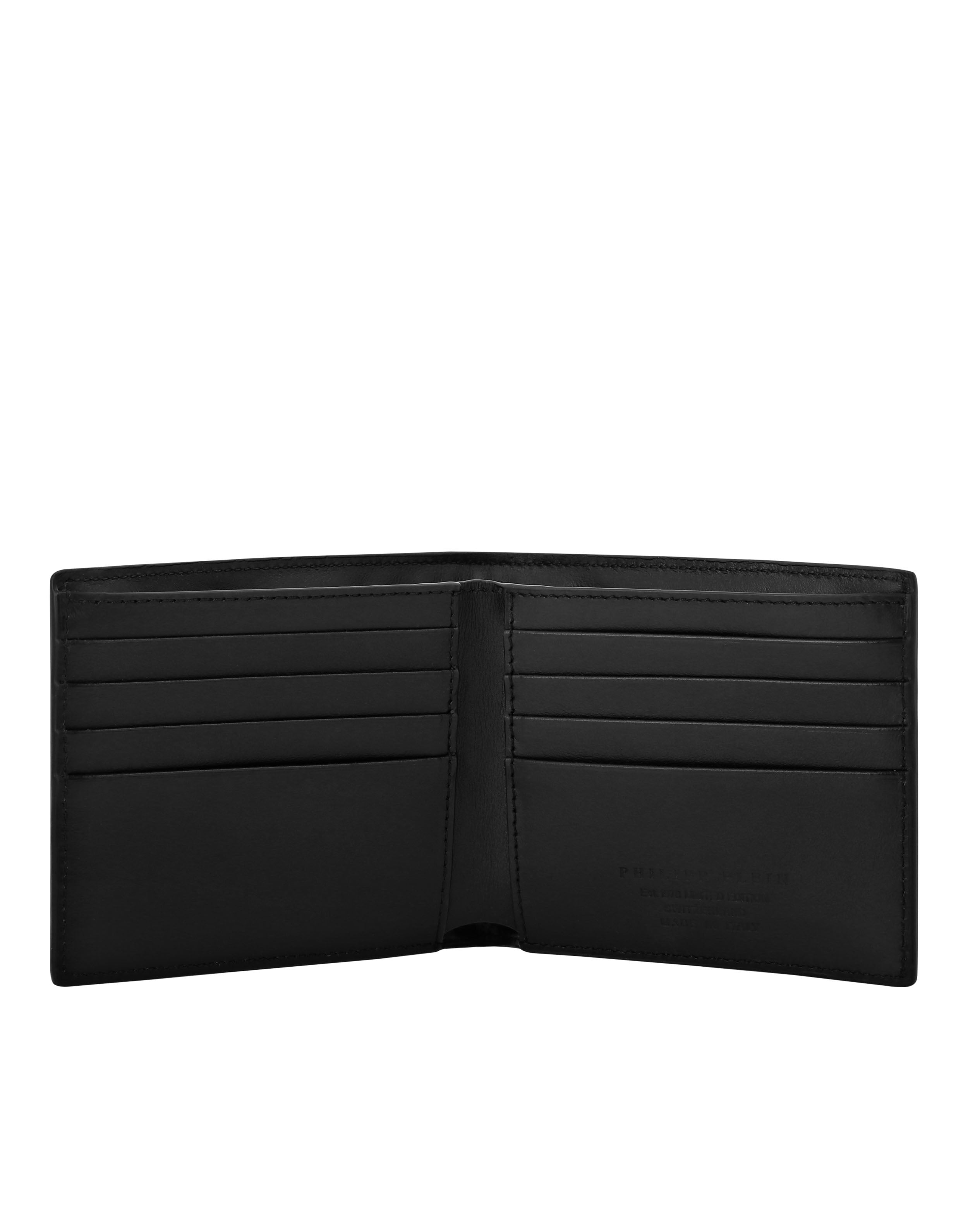 PHILIPP PLEIN - Mirror Leather French Wallet Smile
