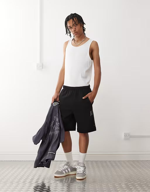 Aape - by A Bathing Ape logo sweatshirt fabric shorts