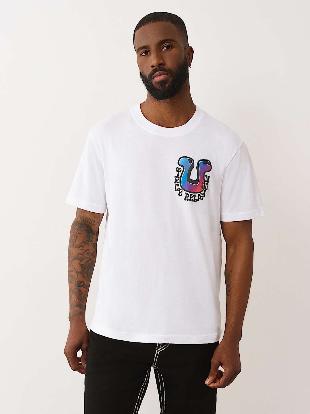 True Religion - Buddha Drip Oversized Tee