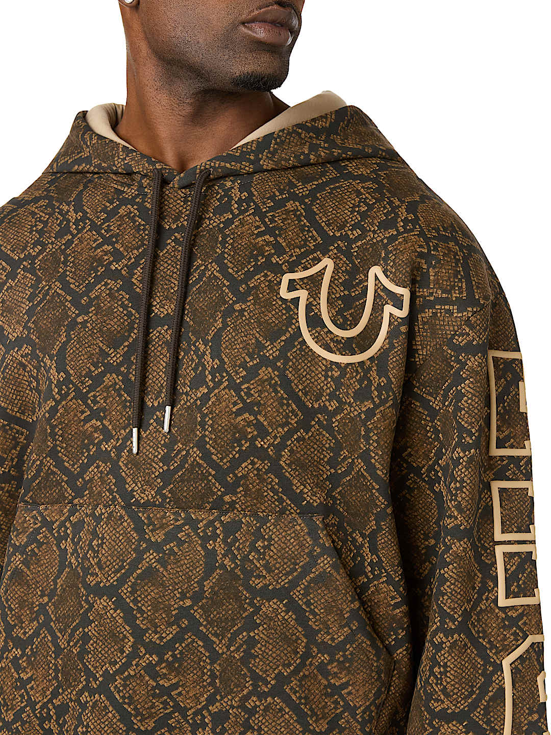 True Religion - Snakeskin Boxy Hoodie