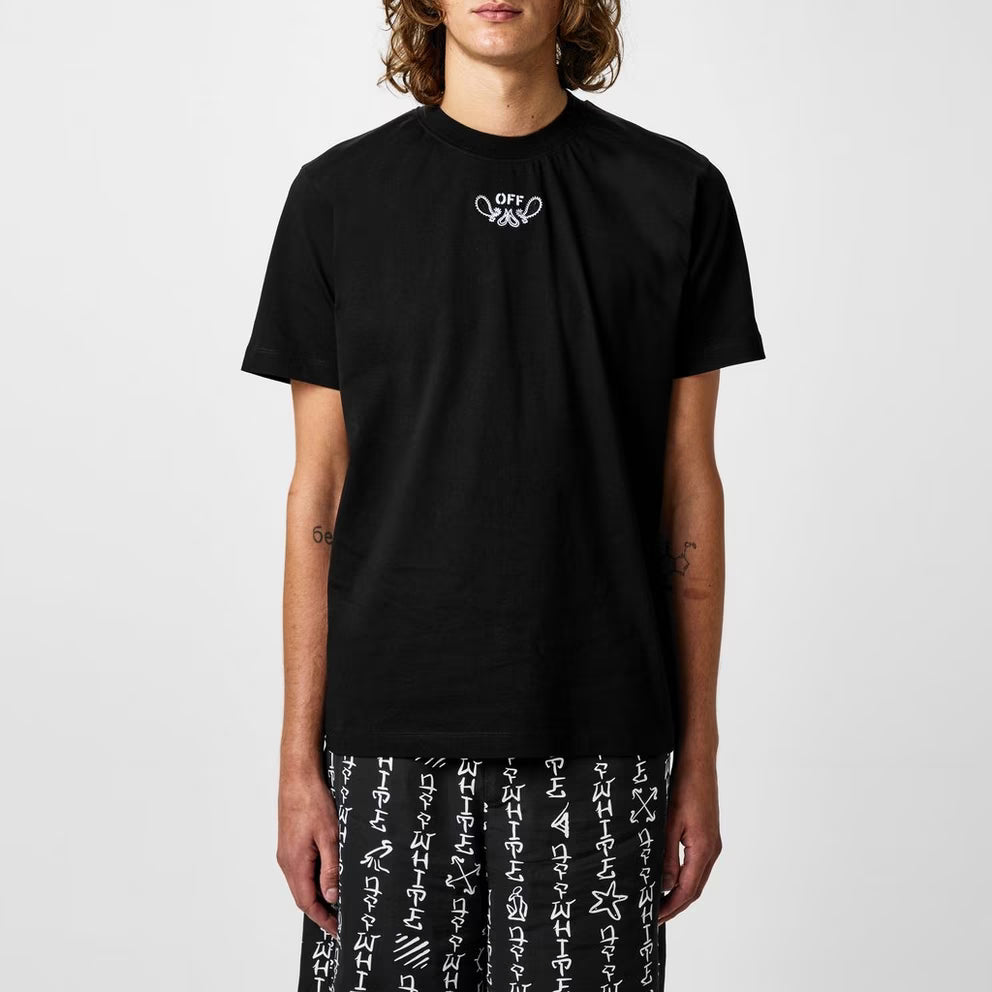 Off White - Men's Bandanna Skate Cotton Crew Neck T-Shirt