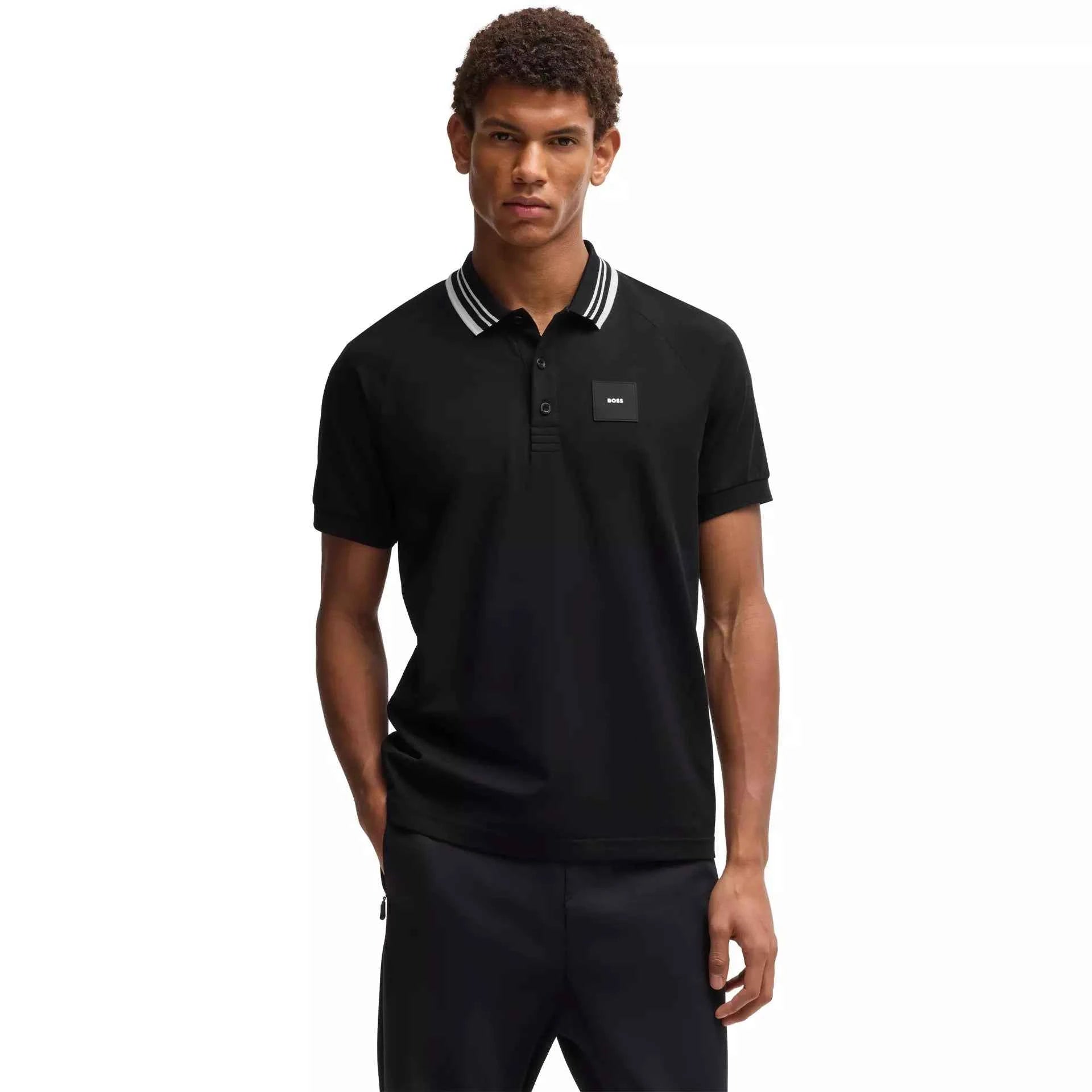 Boss - Men's HBG Paddy Rib Polo Shirt, Sporty Sophistication