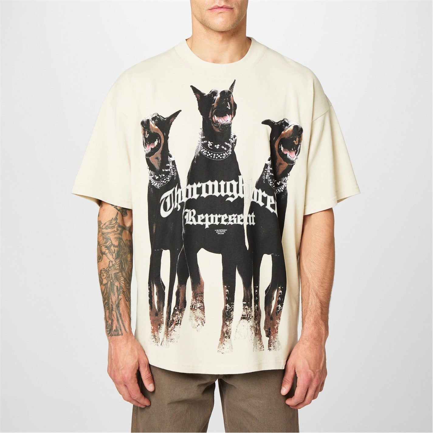 REPRESENT - Men's Rep Thoroughbred T-Shirt, Bold Printed Graphic