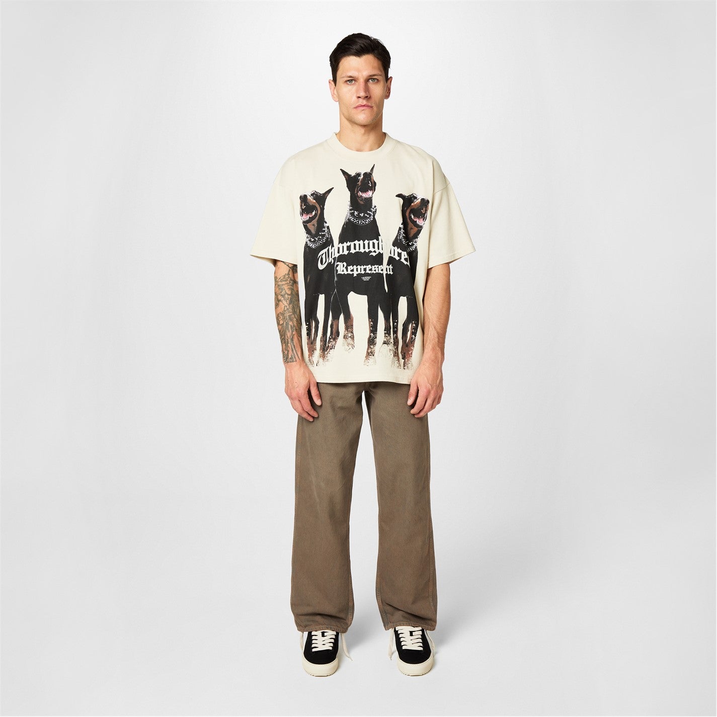REPRESENT - Men's Rep Thoroughbred T-Shirt, Bold Printed Graphic