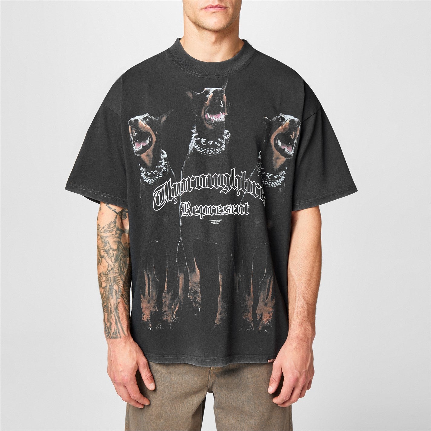 REPRESENT - Men's Rep Thoroughbred T-Shirt, Bold Printed Graphic