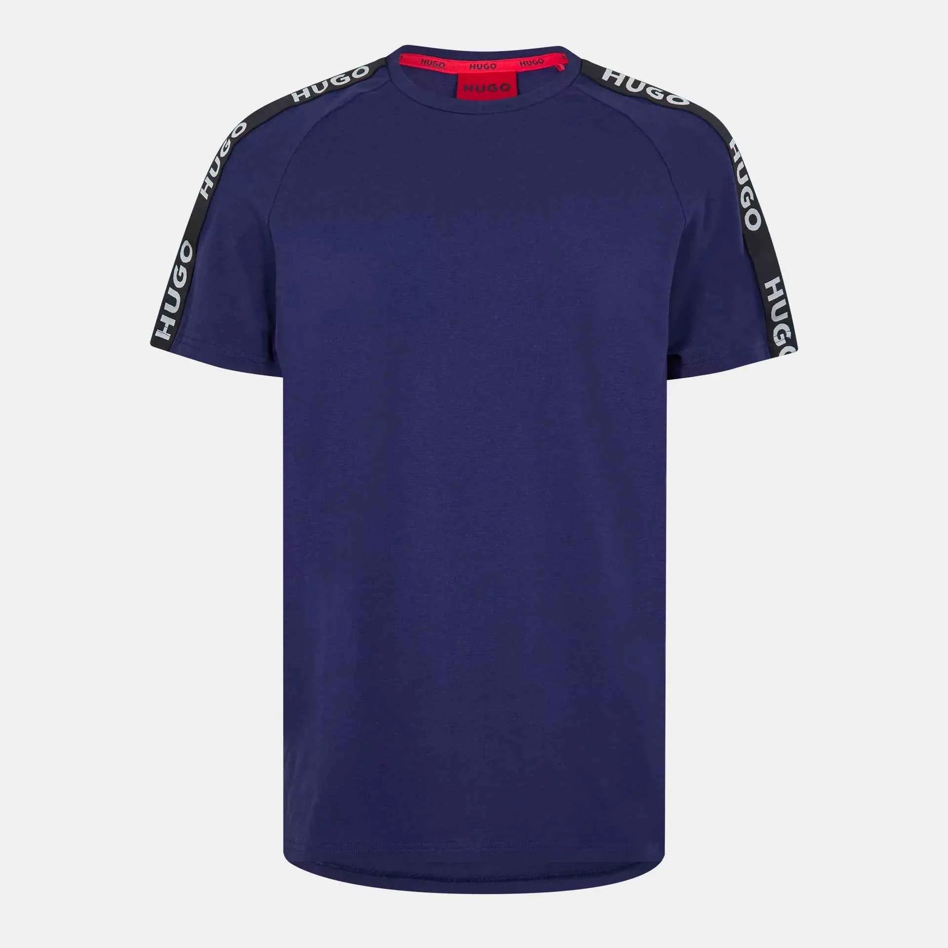 Hugo - HUGO Mens T-Shirt with Logo Signature Tape Detail