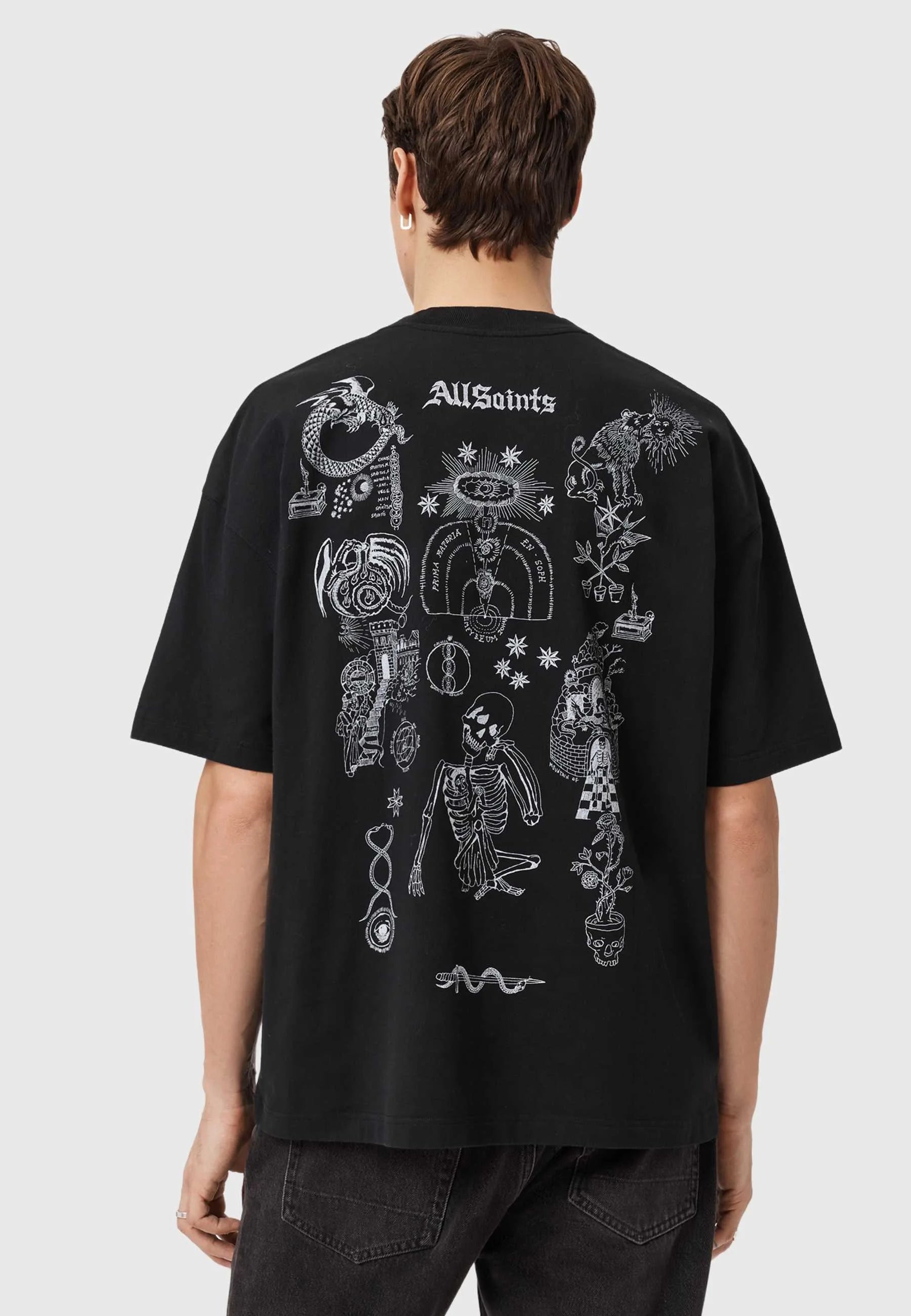 All Saints - Terra Crew Print T-shirt