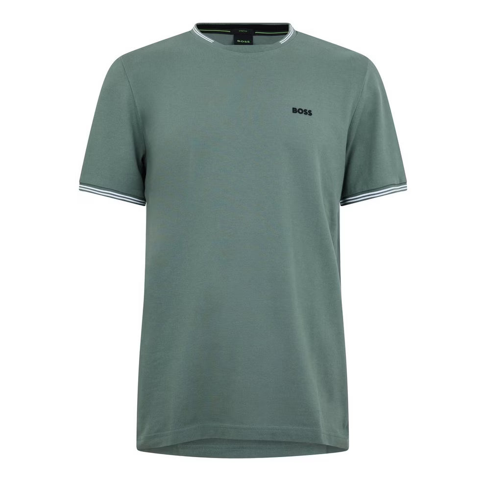 Boss - Mens BOSS Green Short Sleeve T-Shirt with Logo Detail (Taul Regular Fit)